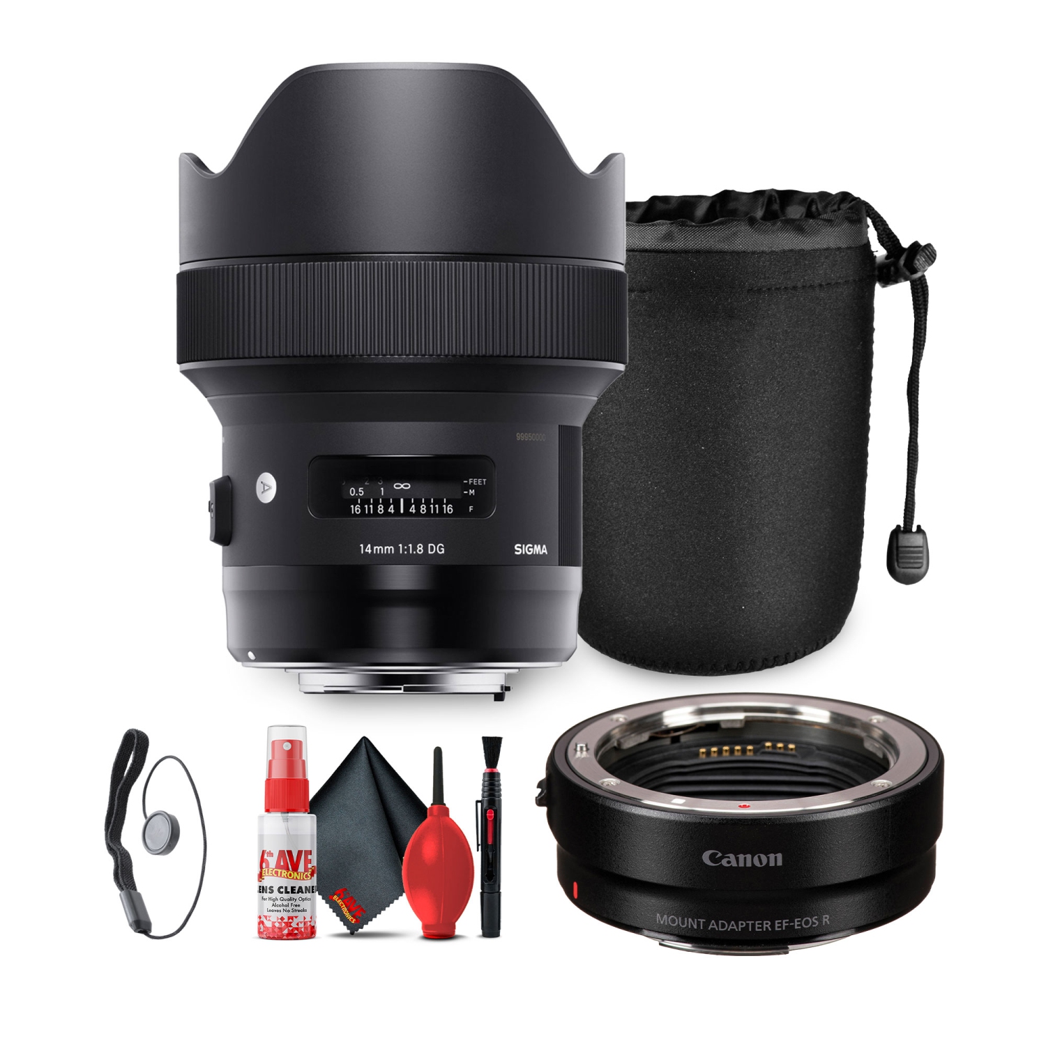 Sigma 14mm f/1.8 DG HSM Art Lens for Canon EF Bundle