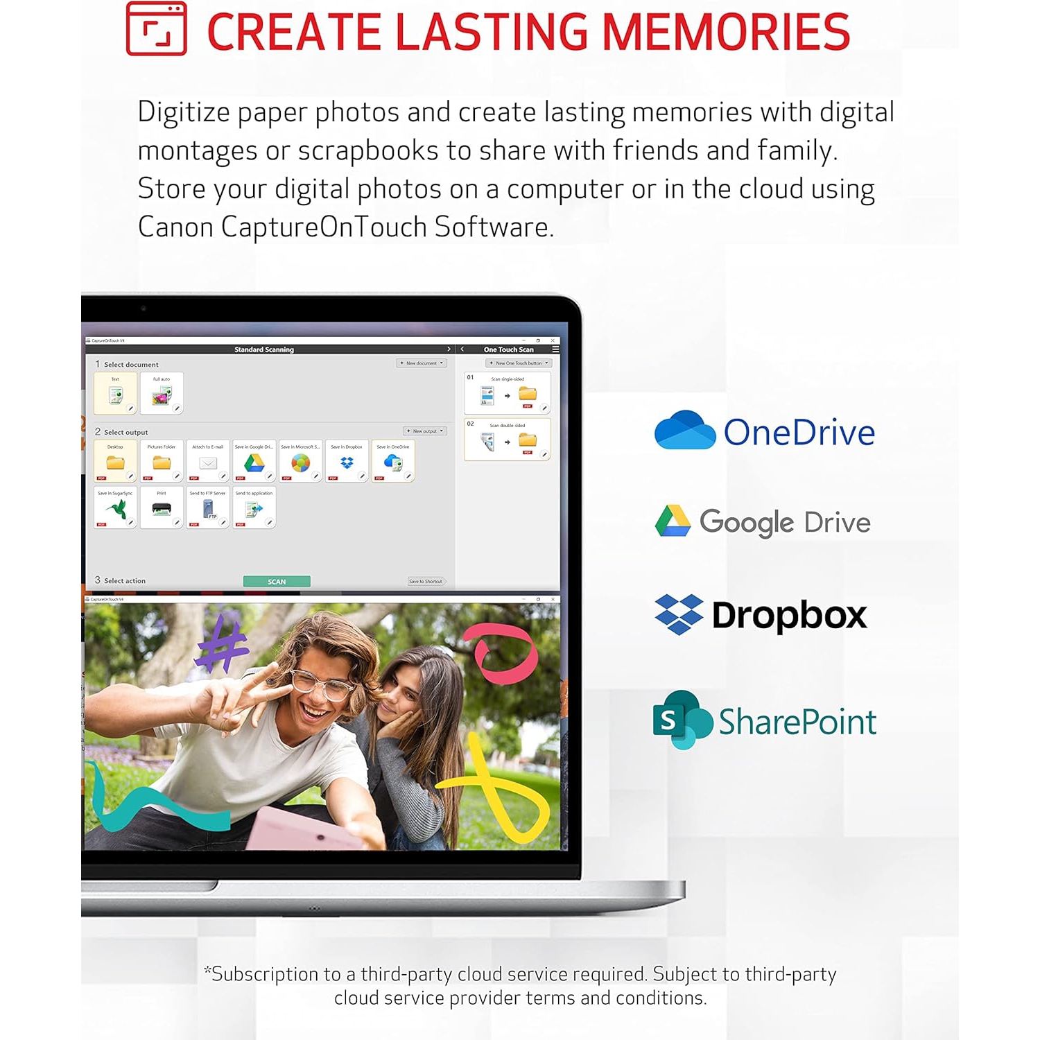 Numériseur de photos et de documents Canon imageFORMULA RS40 - pour Windows et Mac - Numérise des photos - Couleur vive