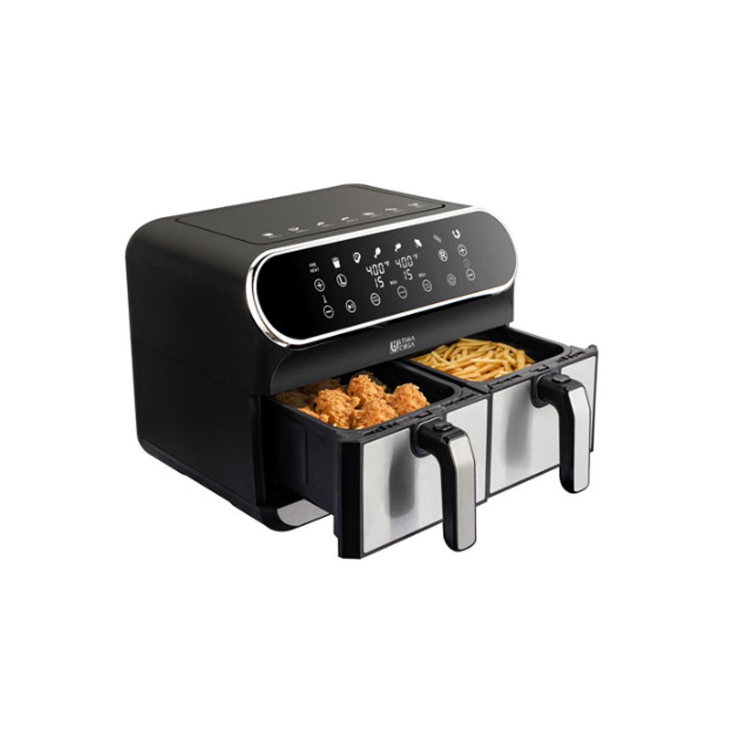 Friteuse numérique à deux zones AF002B8DS 8&nbsp;L/8,5&nbsp;Qt précommandée d'Ultima Cosa