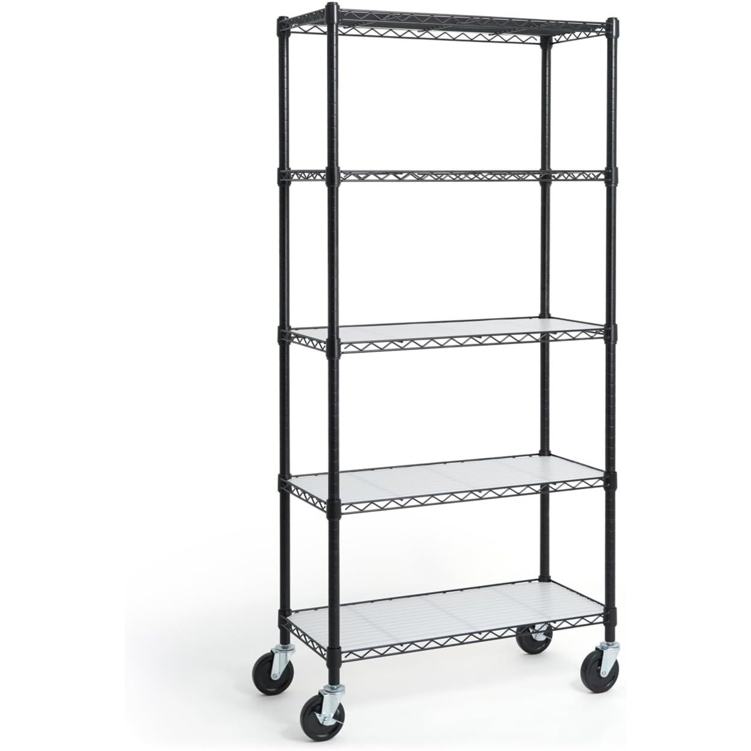 CAPHAUS NSF Commercial Grade Heavy Duty Wire Shelving w/Wheels, Leveling Feet & Liners, Storage Metal Shelf, Garage Shelving Storage, Utility Wire