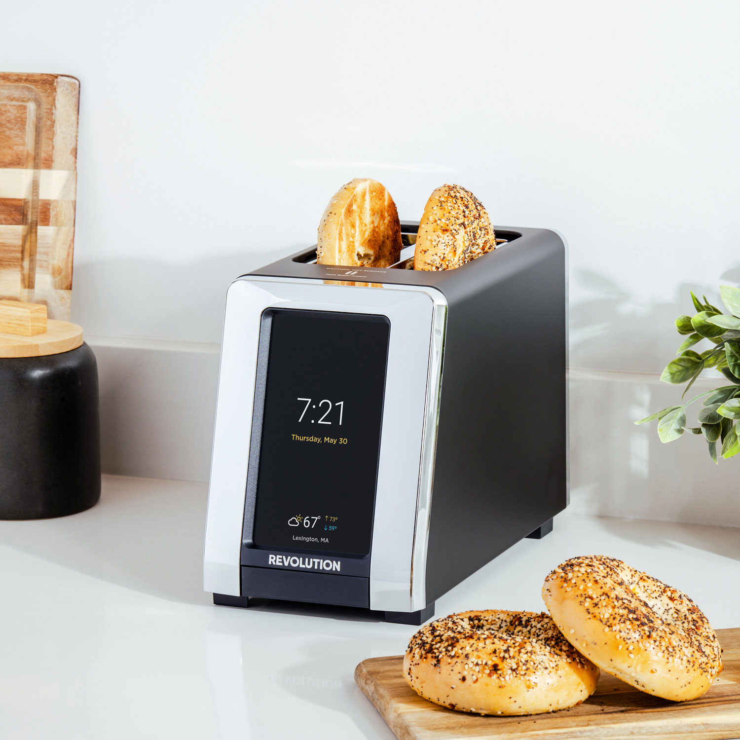 Revolution InstaGLO 2.0 Toaster - 2-Slice - Matte Black