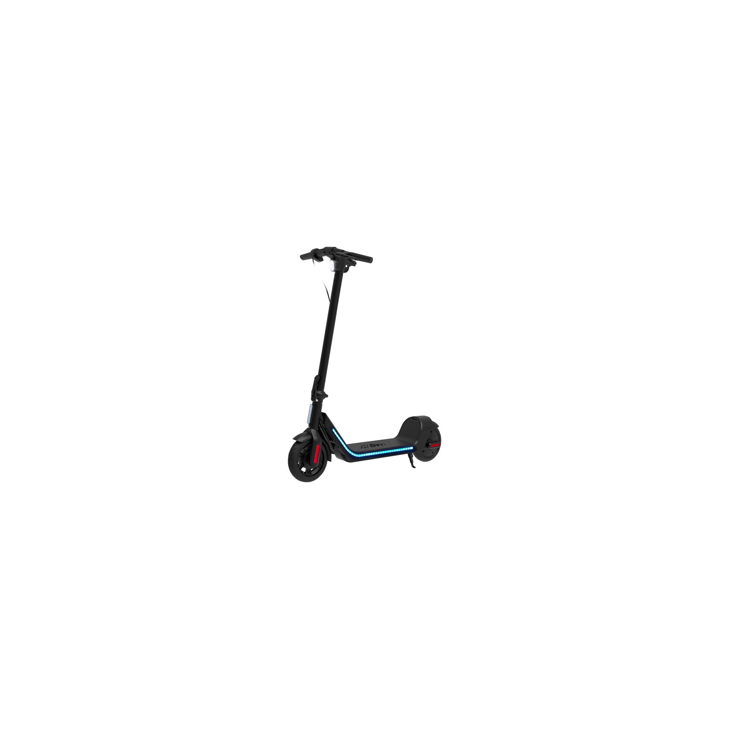 Refurbished - SWFT EX1 Electric Scooter with Safety Lights (250W Motor/ 20km Range/ 25km/h Top Speed) - Black