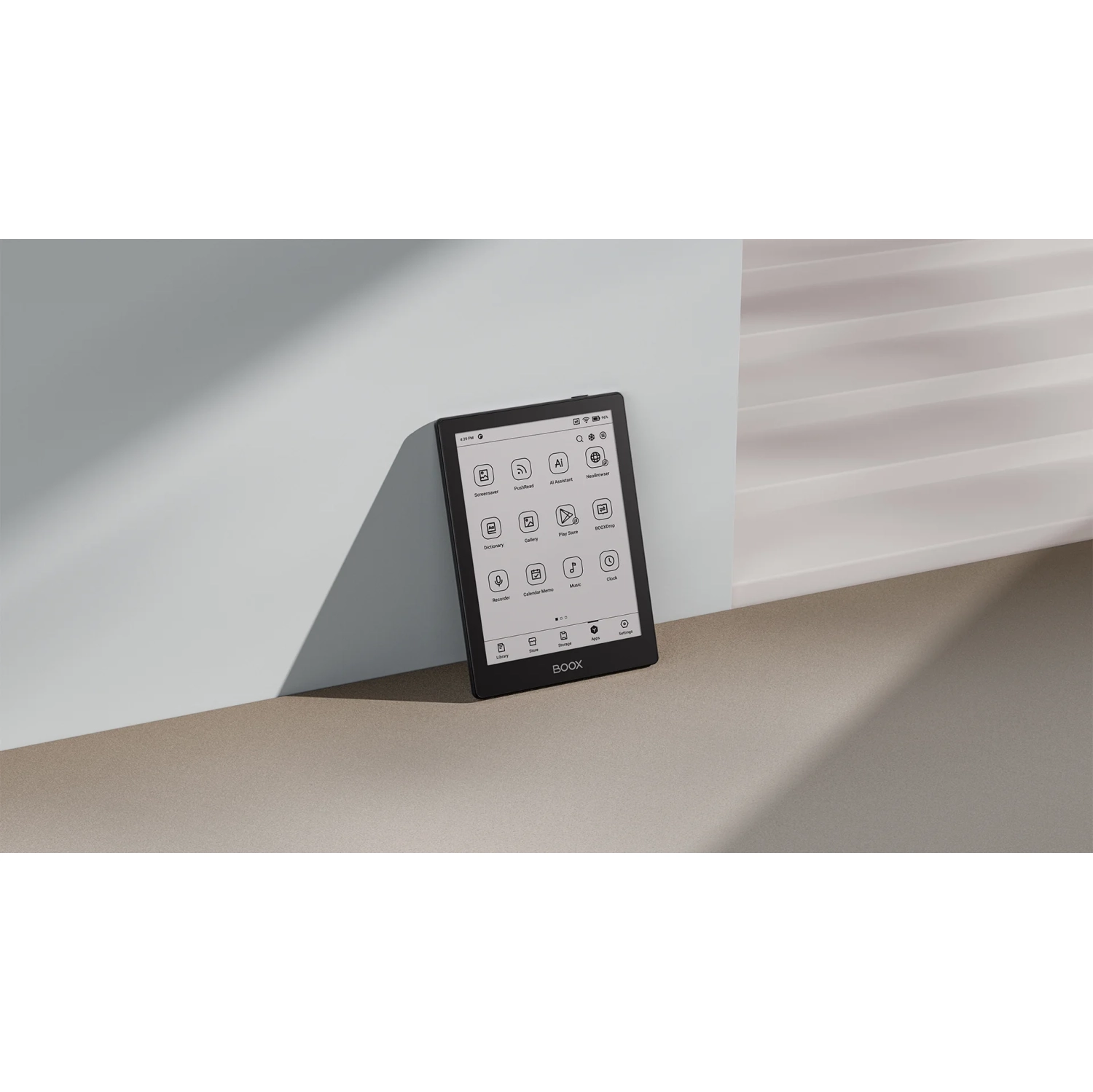 BOOX GO 6: 6-inch Monochrome Eink Ereader | 300 PPI | Android 11 | 32G | Front Light