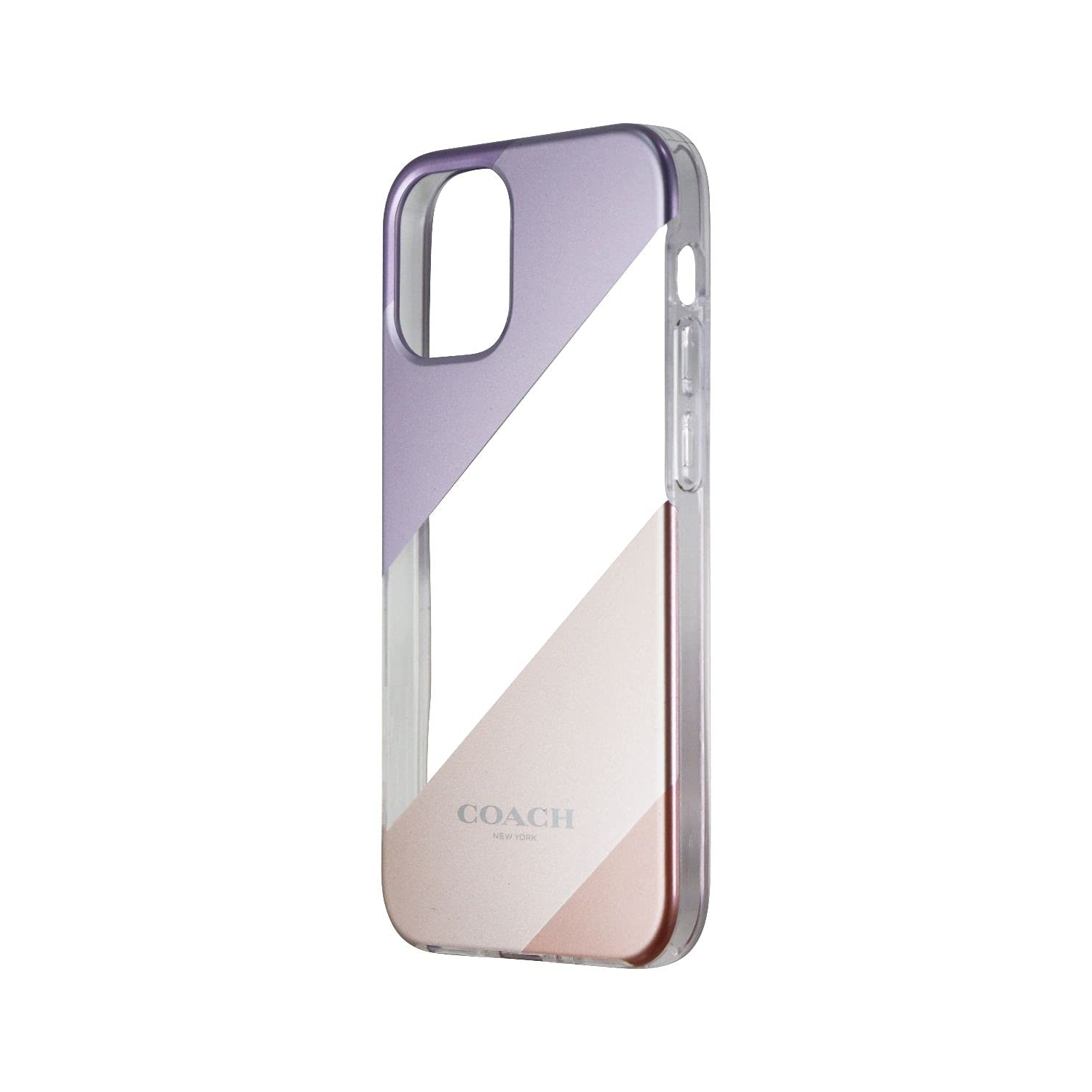 ÉTUI DE PROTECTION DE COACH POUR NOUVEL IPHONE 5,4 PO – ROSE GOLD/CRÈME/VIOLET