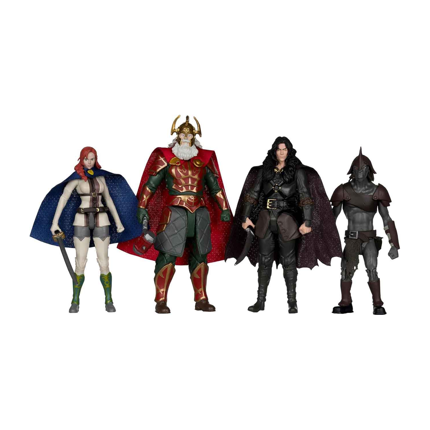 The Lord Of The Rings The War of the Rohirrim 4 Inch Action Figure Box Set Exclusive - 4-Pack Gold label