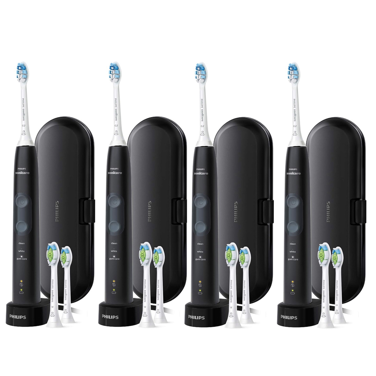 Philips Sonicare ProtectiveClean 5300 Electric Toothbrush - Black HX6423/34 4 pk