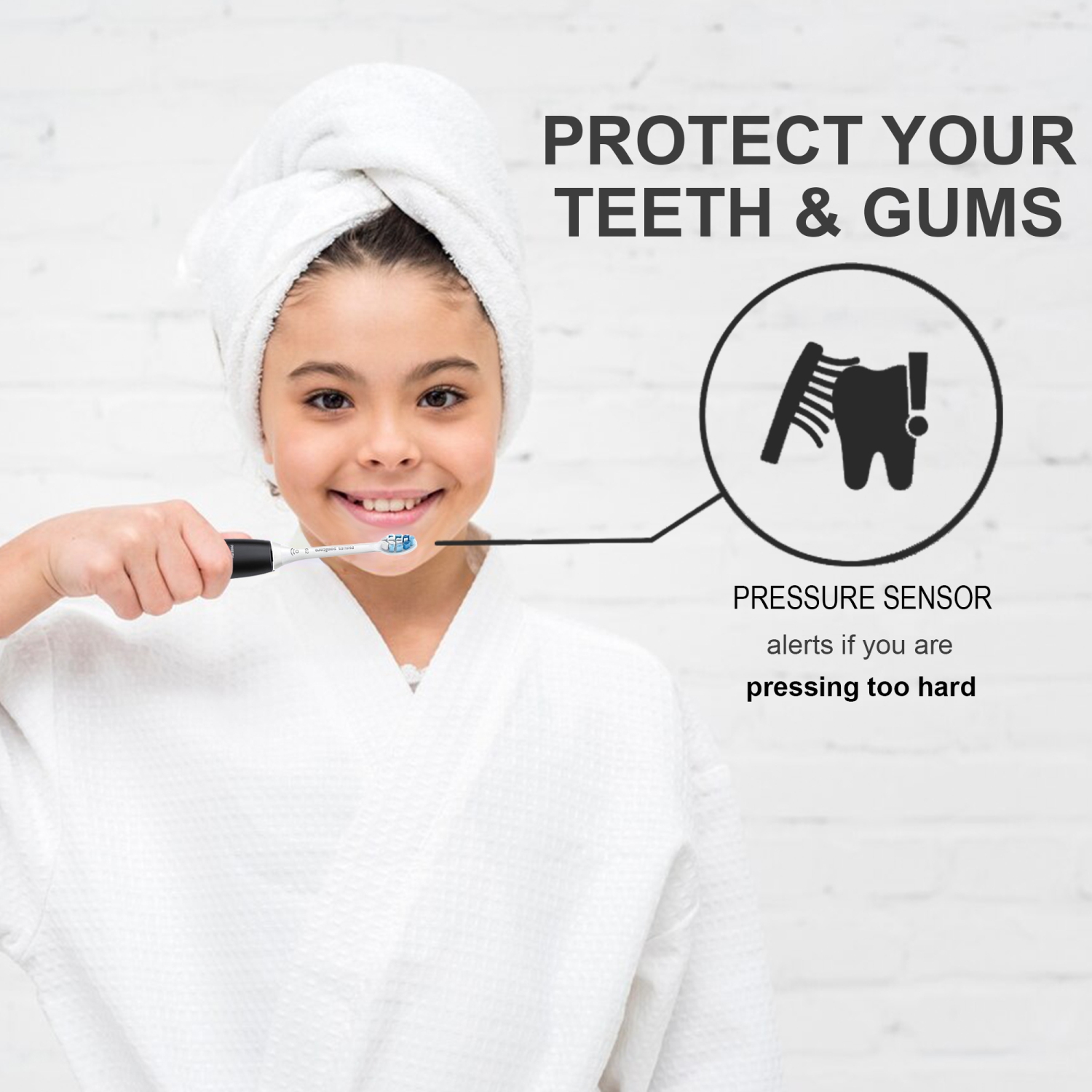 Philips Sonicare ProtectiveClean 5300 Electric Toothbrush - Black HX6423/34 4 pk