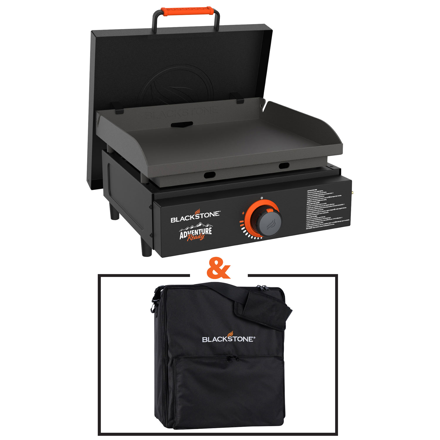 Blackstone Adventure Ready 17" Portable Griddle with Hard Cover & Carry Bag