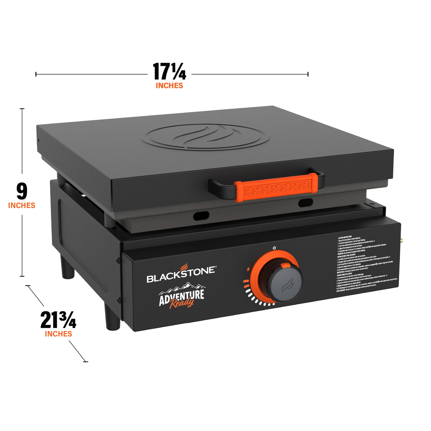 Blackstone Adventure Ready 17" Portable Griddle with Hard Cover & Carry Bag