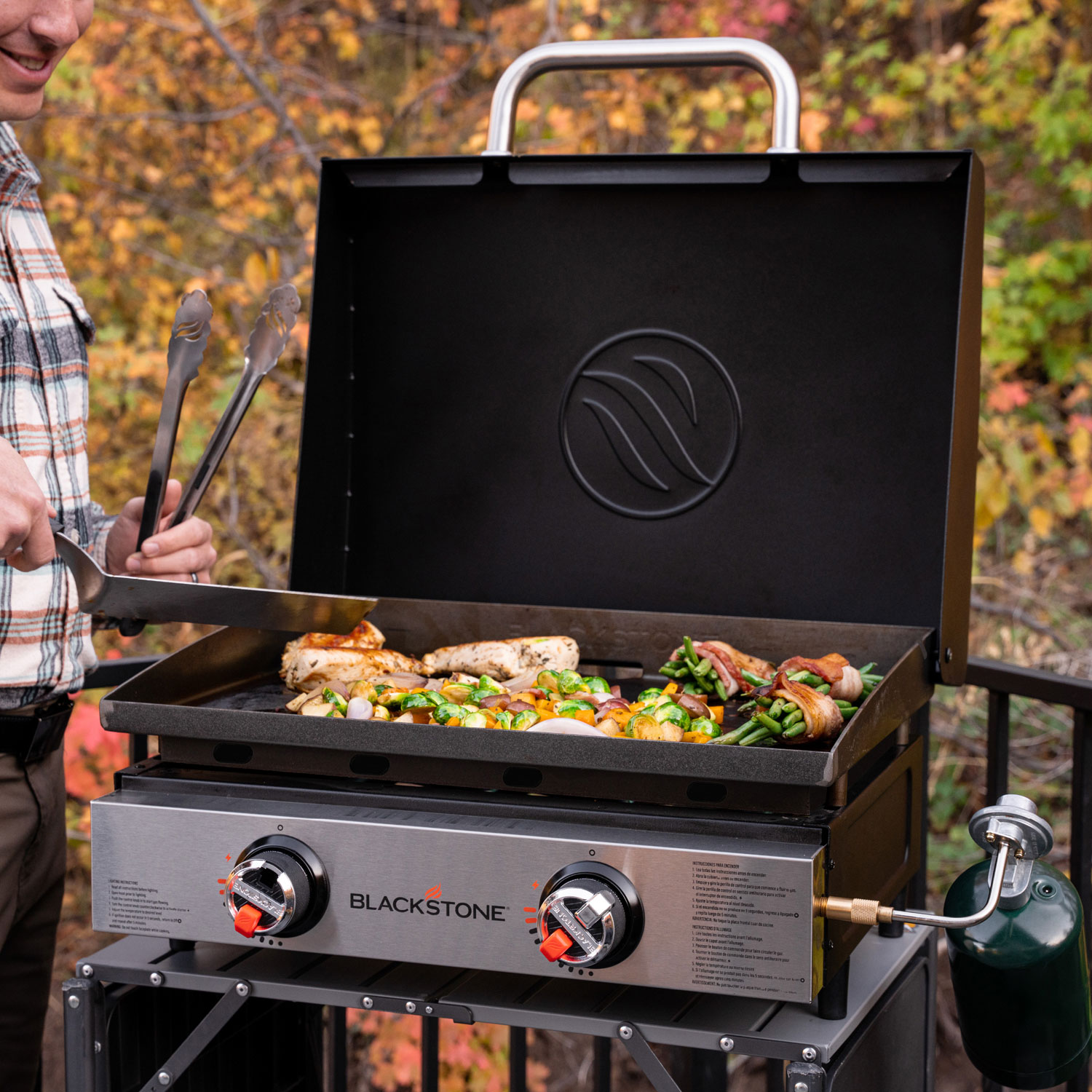 Blackstone 22" Omnivore Original Portable Tabletop Griddle with Hood