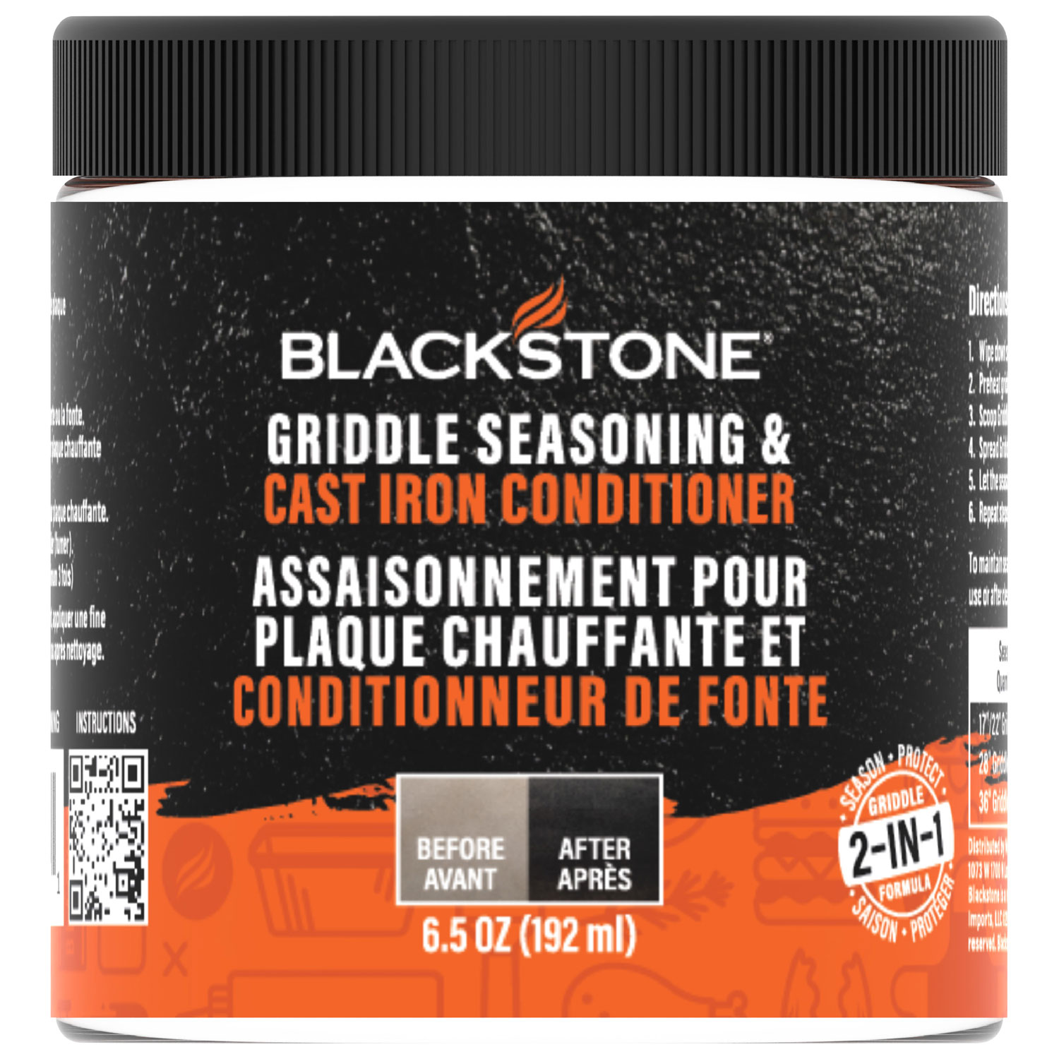 Culottage de plaque chauffante et conditionneur de fonte de Blackstone - Ensemble de 2