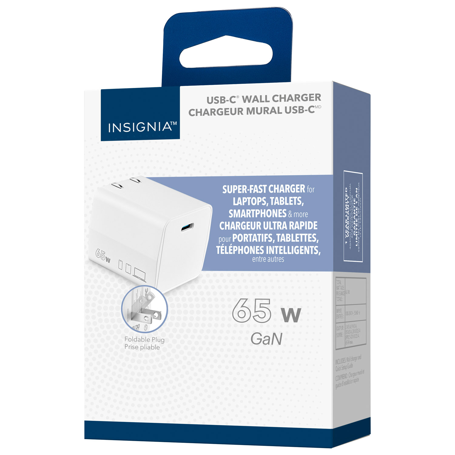 Chargeur mural USB-C de 65W d'Insignia - Exclusivité Best Buy