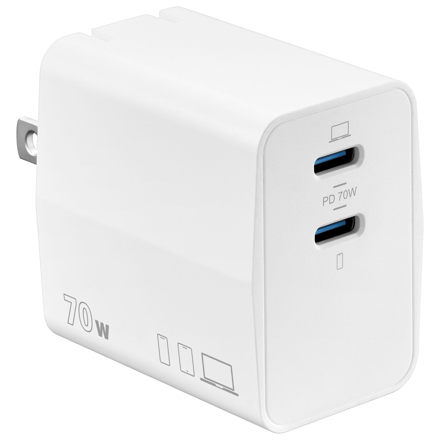 Insignia 70W Dual USB-C GaN Wall Charger - Only at Best Buy