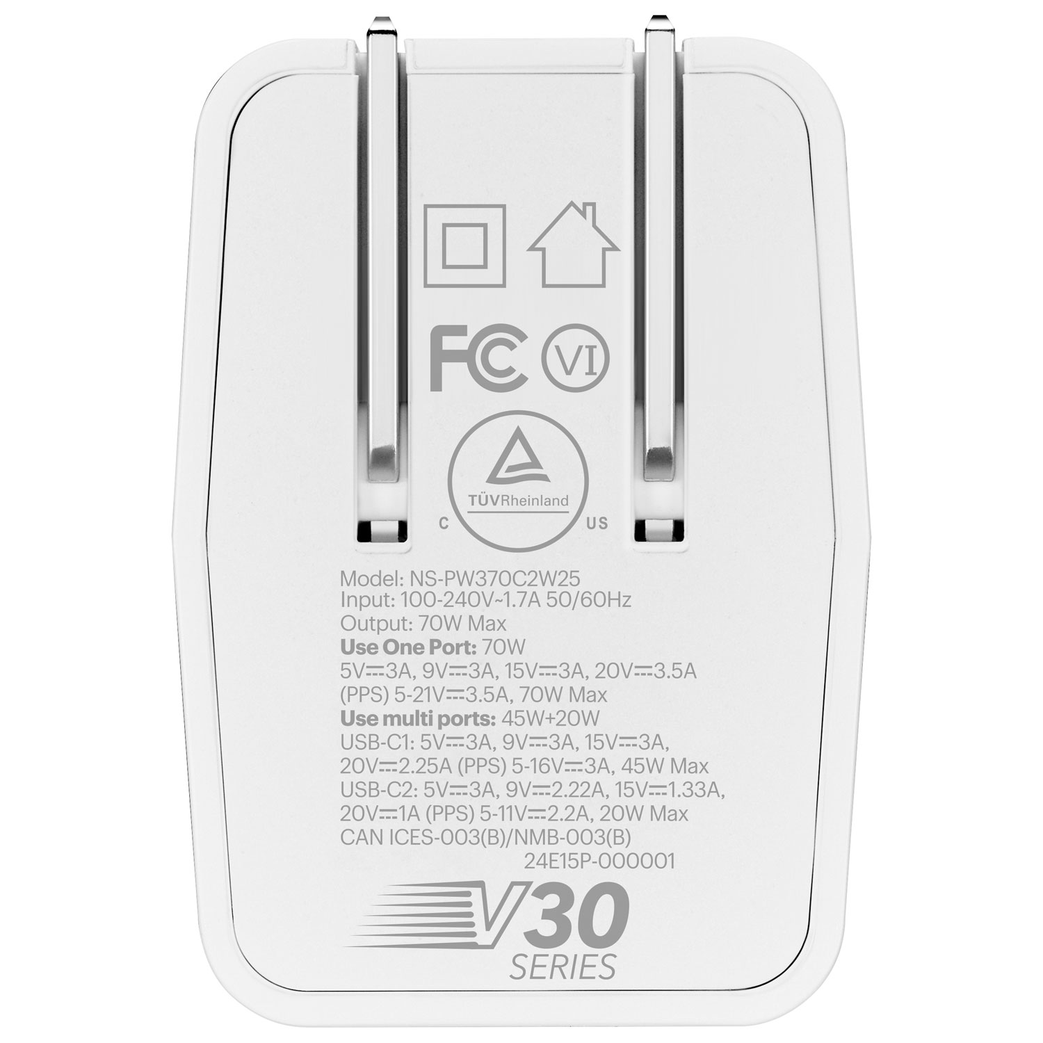 Insignia 70W Dual USB-C GaN Wall Charger - Only at Best Buy