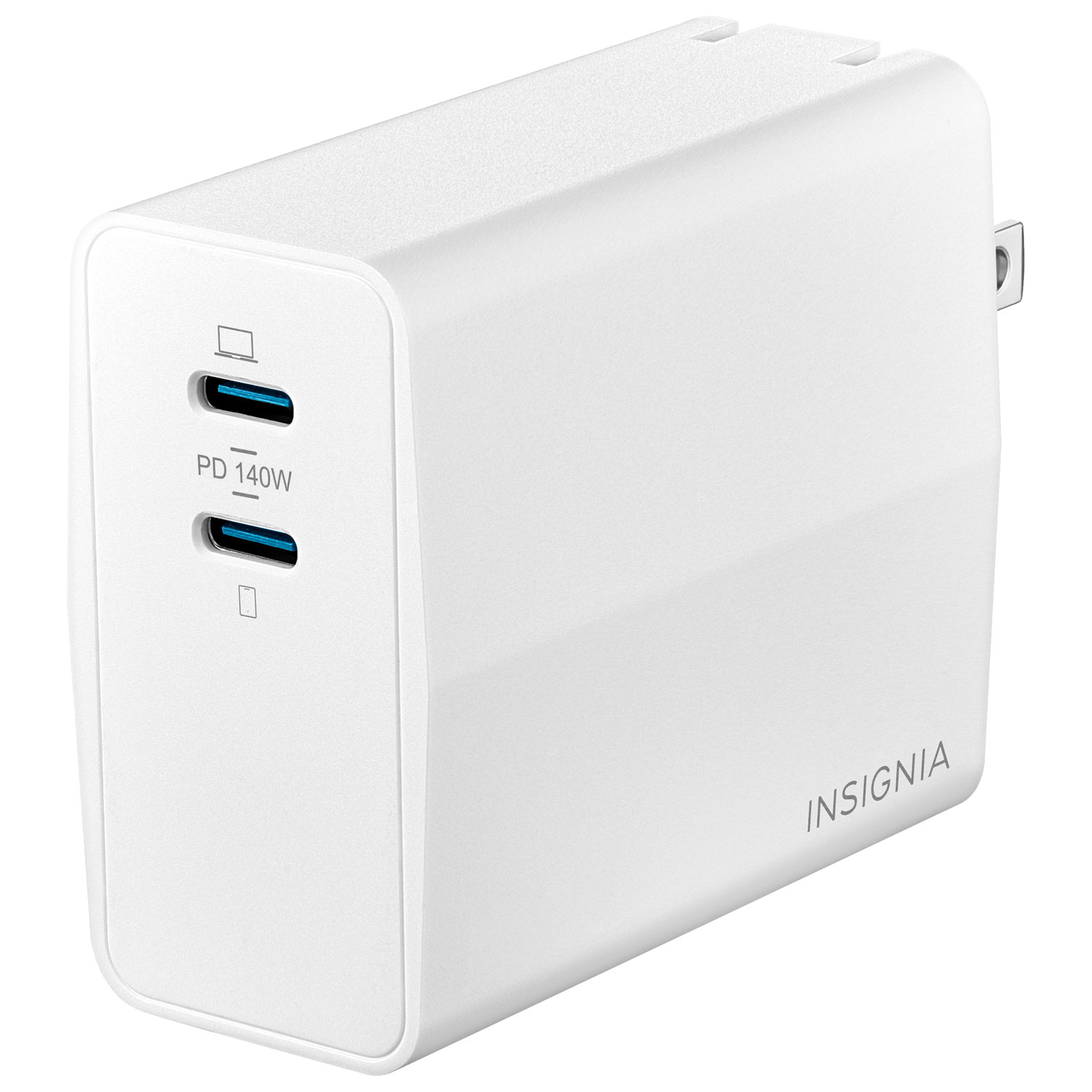 Chargeur mural à 2 ports USB-C GaN de 140 W d'Insignia - Exclusivité Best Buy