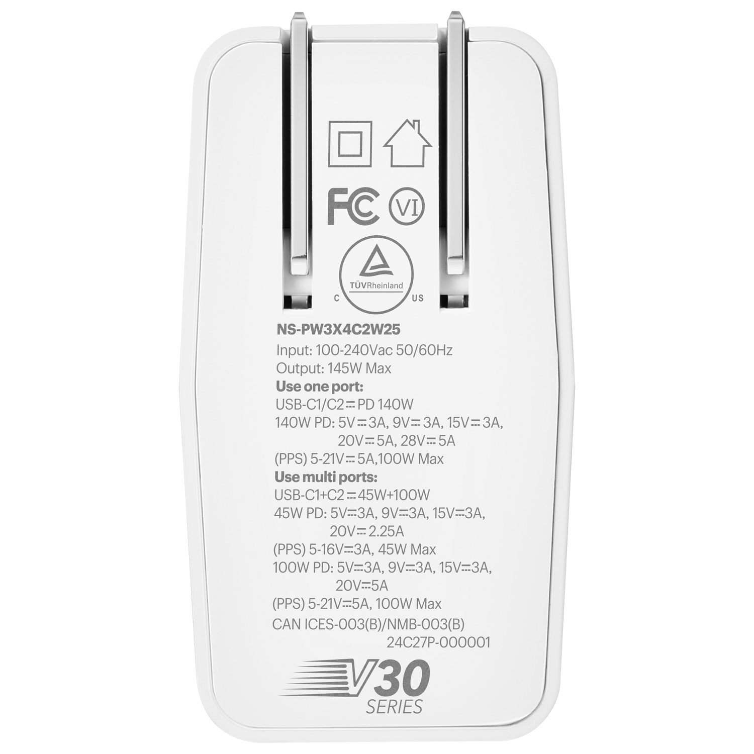 Chargeur mural à 2 ports USB-C GaN de 140 W d'Insignia - Exclusivité Best Buy