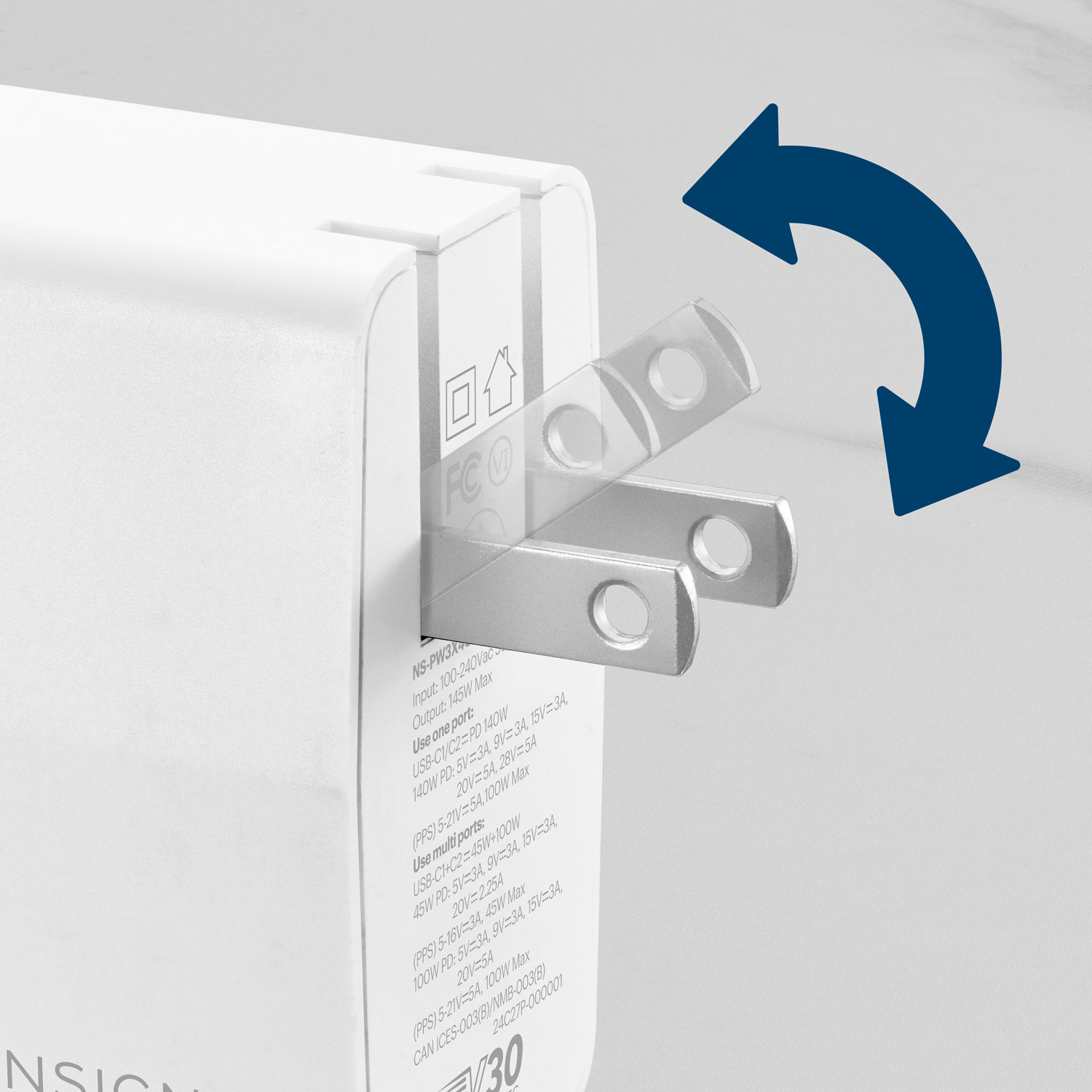 Chargeur mural à 2 ports USB-C GaN de 140 W d'Insignia - Exclusivité Best Buy