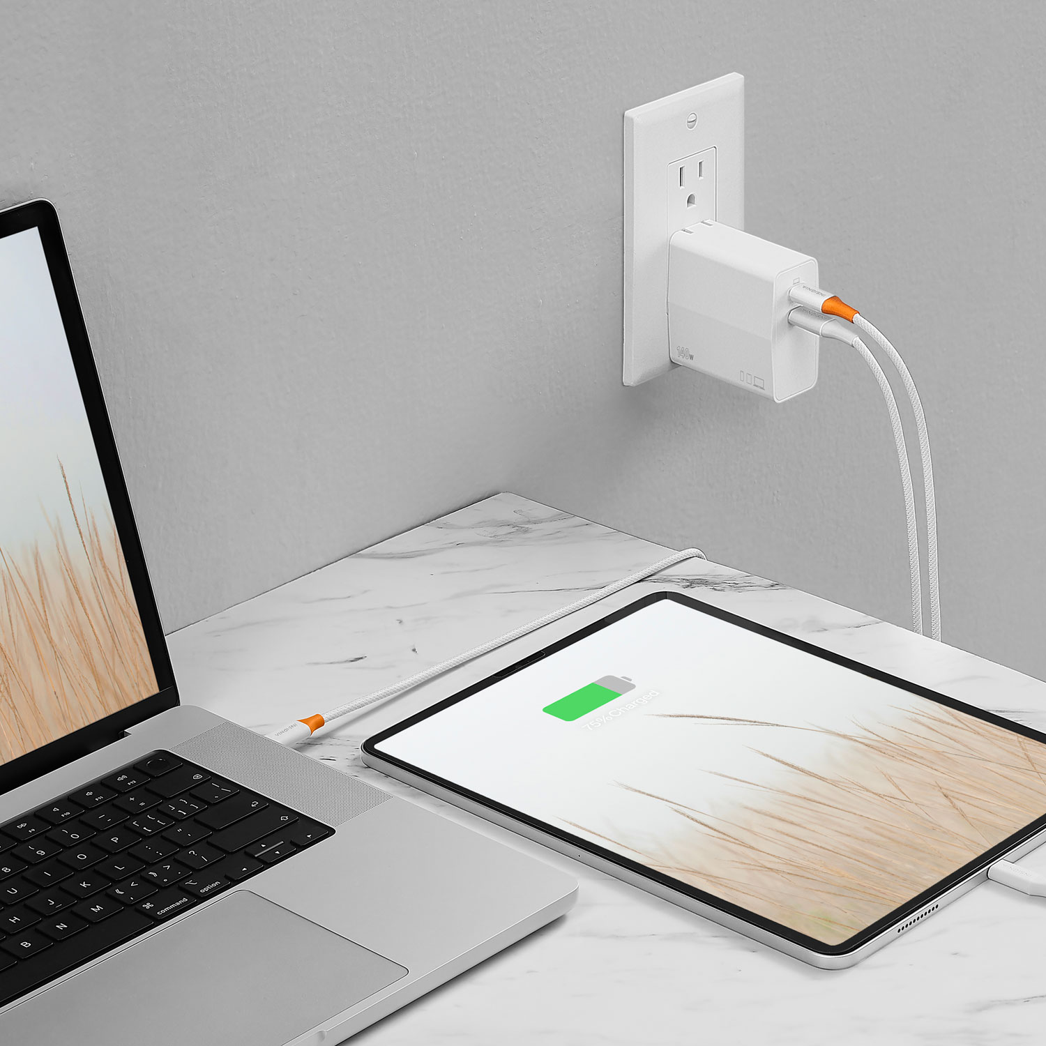 Chargeur mural à 2 ports USB-C GaN de 140 W d'Insignia - Exclusivité Best Buy