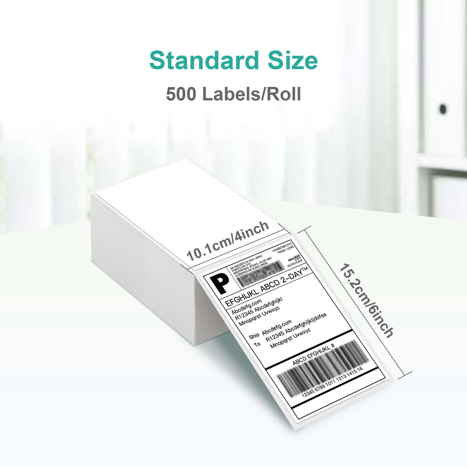 Nelko Genuine 4x6 Direct Thermal Shipping Label, Nelko 4x6 Thermal Labels for Nelko PL70E Shipping Label Printer, Commercial Grade