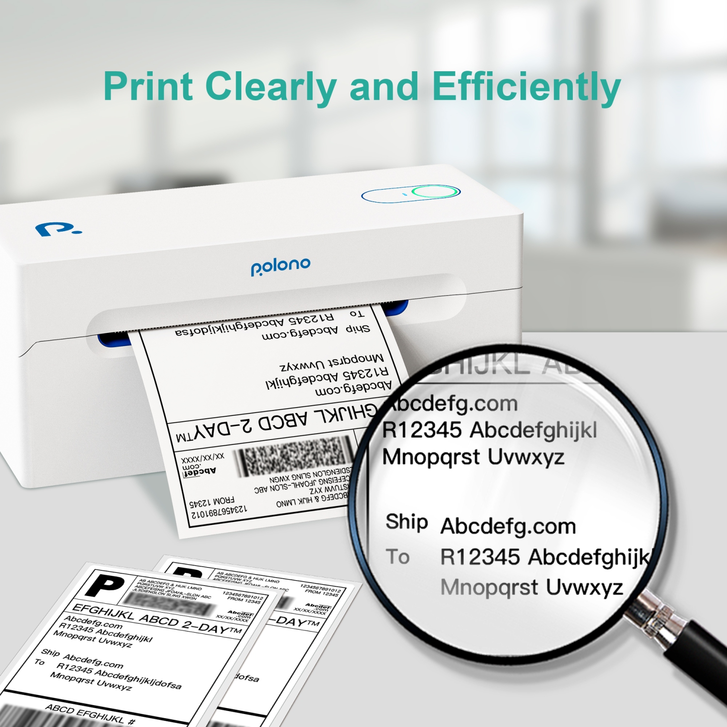 Nelko Genuine 4x6 Direct Thermal Shipping Label, Nelko 4x6 Thermal Labels for Nelko PL70E Shipping Label Printer, Commercial Grade