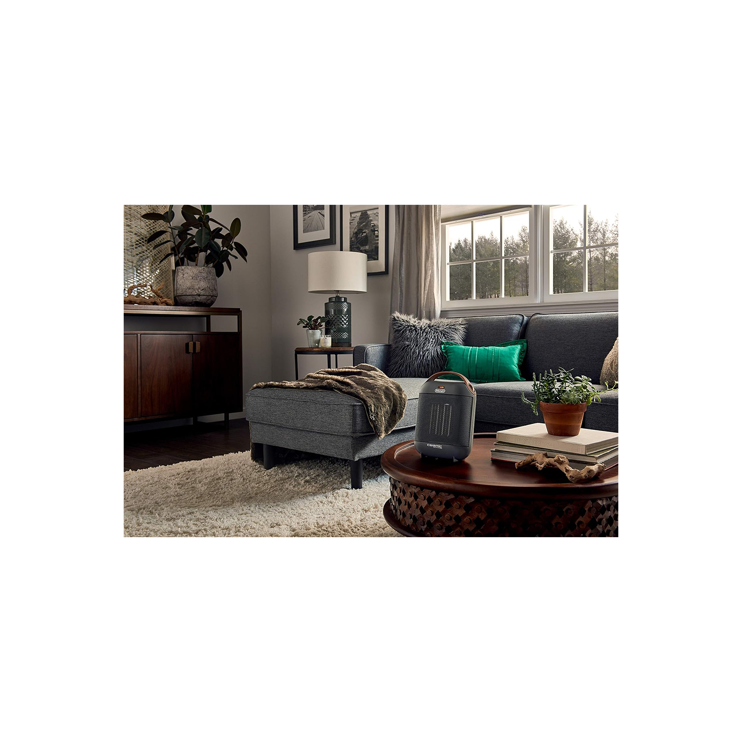 Boîte ouverte - Chaufferette à capsules de céramique HFX30C15GCA 7,5&nbsp;po de De'Longhi