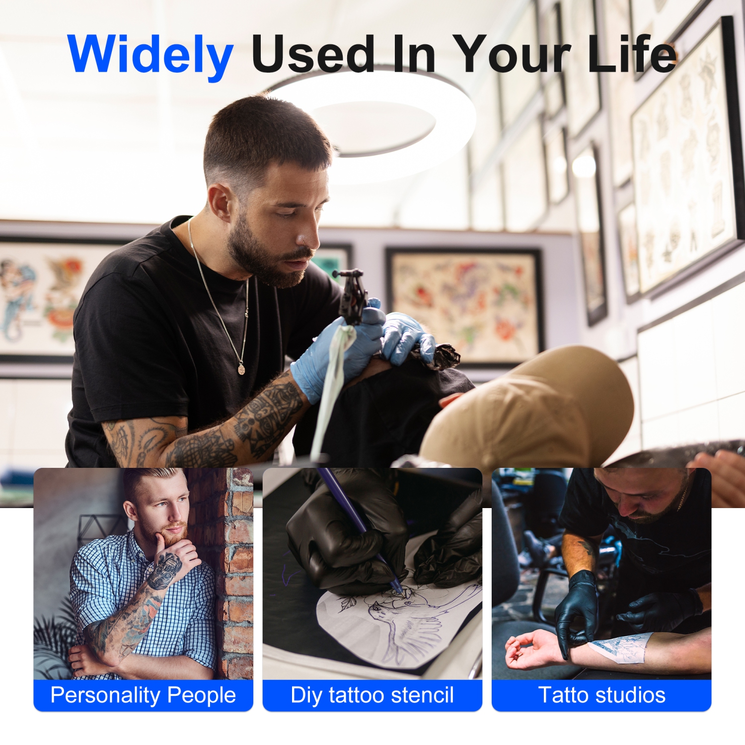 POLONO Portable Printer Wireless for Travel, D810 Bluethooth Thermal Printer Support 8.5"x11" US Letter, Inkless Printer Compatible with iOS,