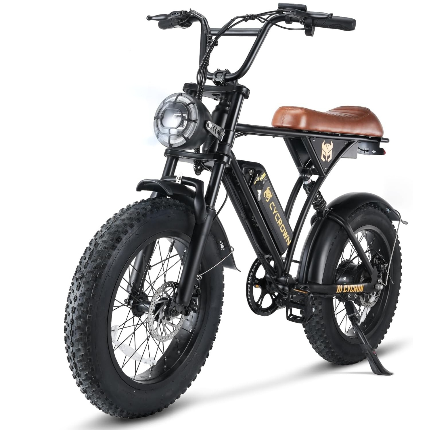 CYCROWN Cycrun Moped Style Electric Bike for Adults - Black