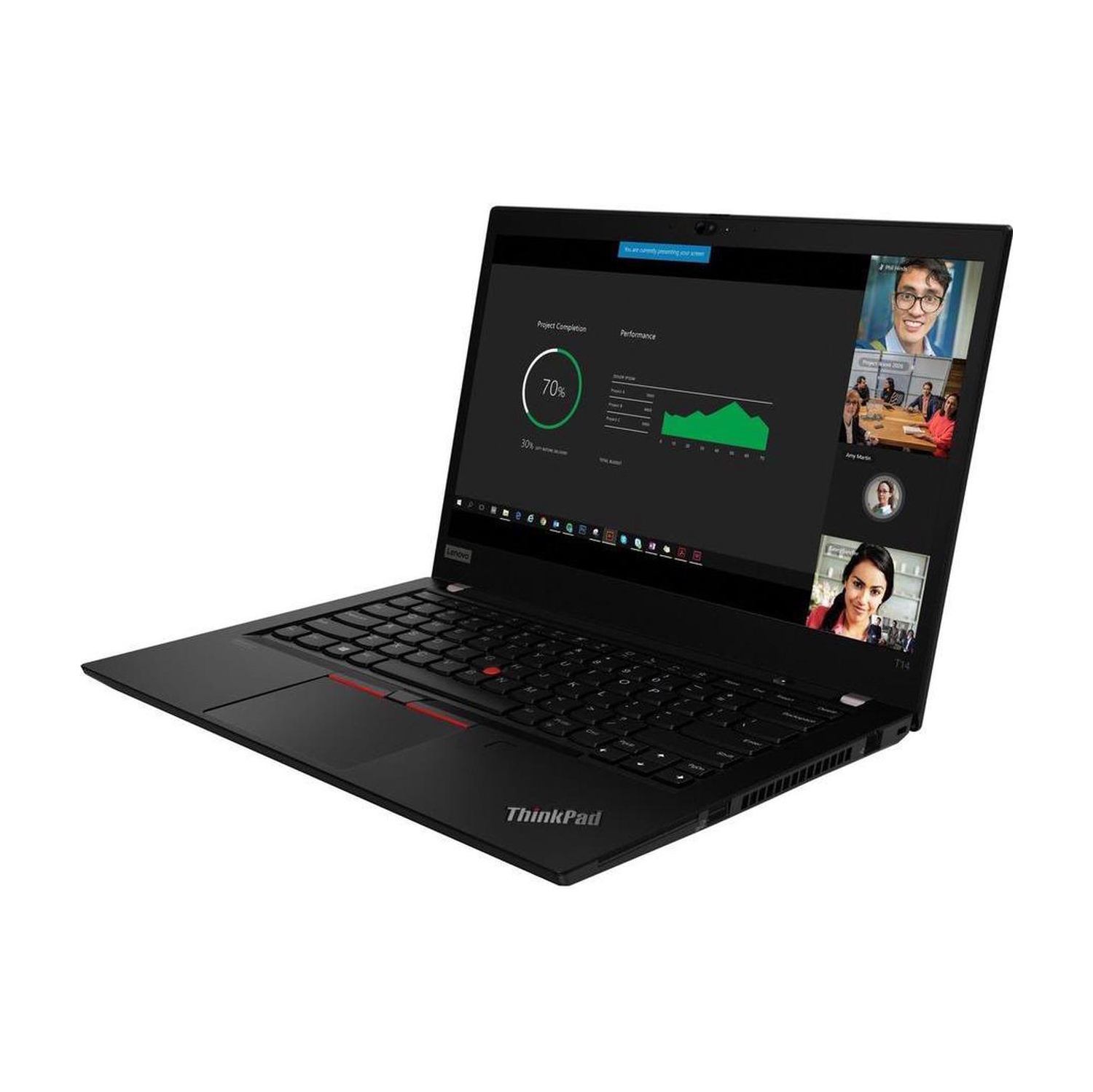 Refurbished Lenovo ThinkPad T14 Gen 2i, 11th Gen, Intel Core i5-1135G7, 2.40GHZ, 14’’ display, 16GB RAM, 512GB SSD, Win 11 Pro, 1 year warranty.