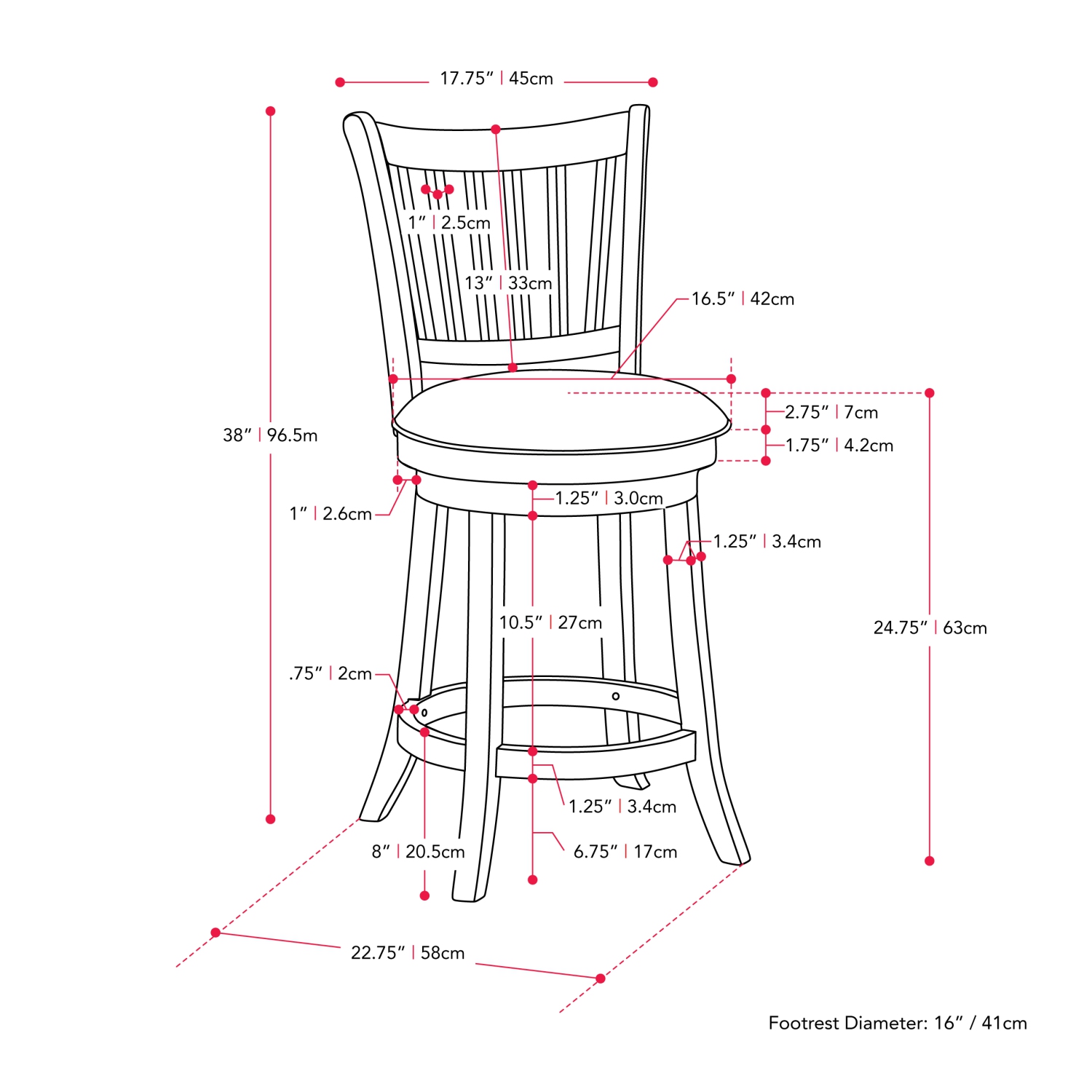 CorLiving – Tabourets de bar pivotants à hauteur de comptoir en similicuir blanc Woodgrove, ensemble de 2