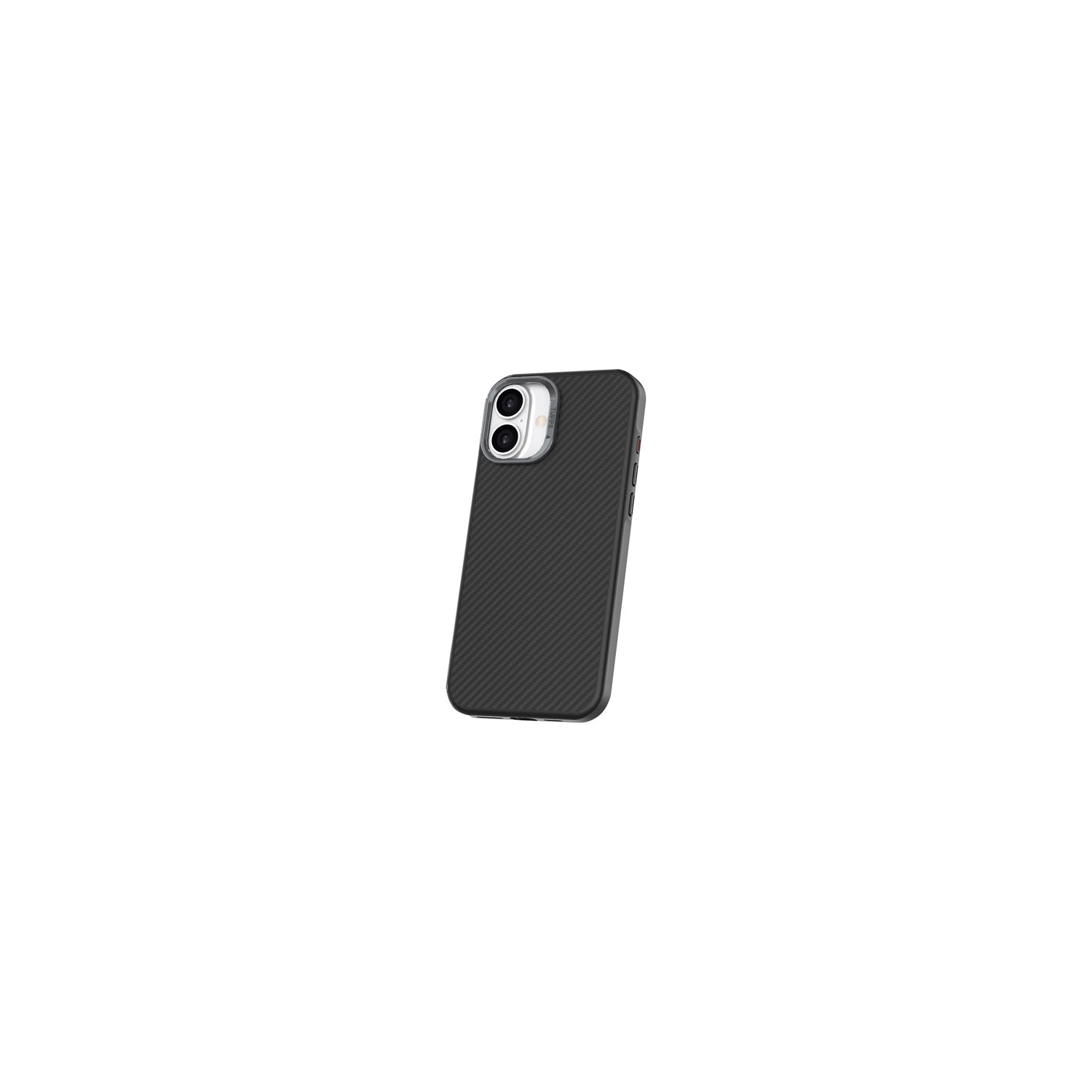 Refurbished TUFF8 Carbon Fibre Fitted Hard Shell Case for iPhone 16 - Black