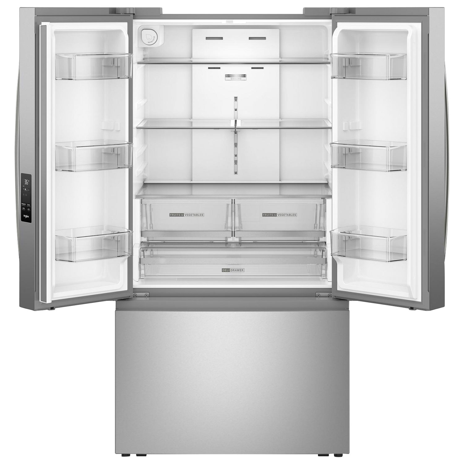 Whirlpool 36" 30.52 Cu. Ft. French Door Refrigerator - Stainless Steel