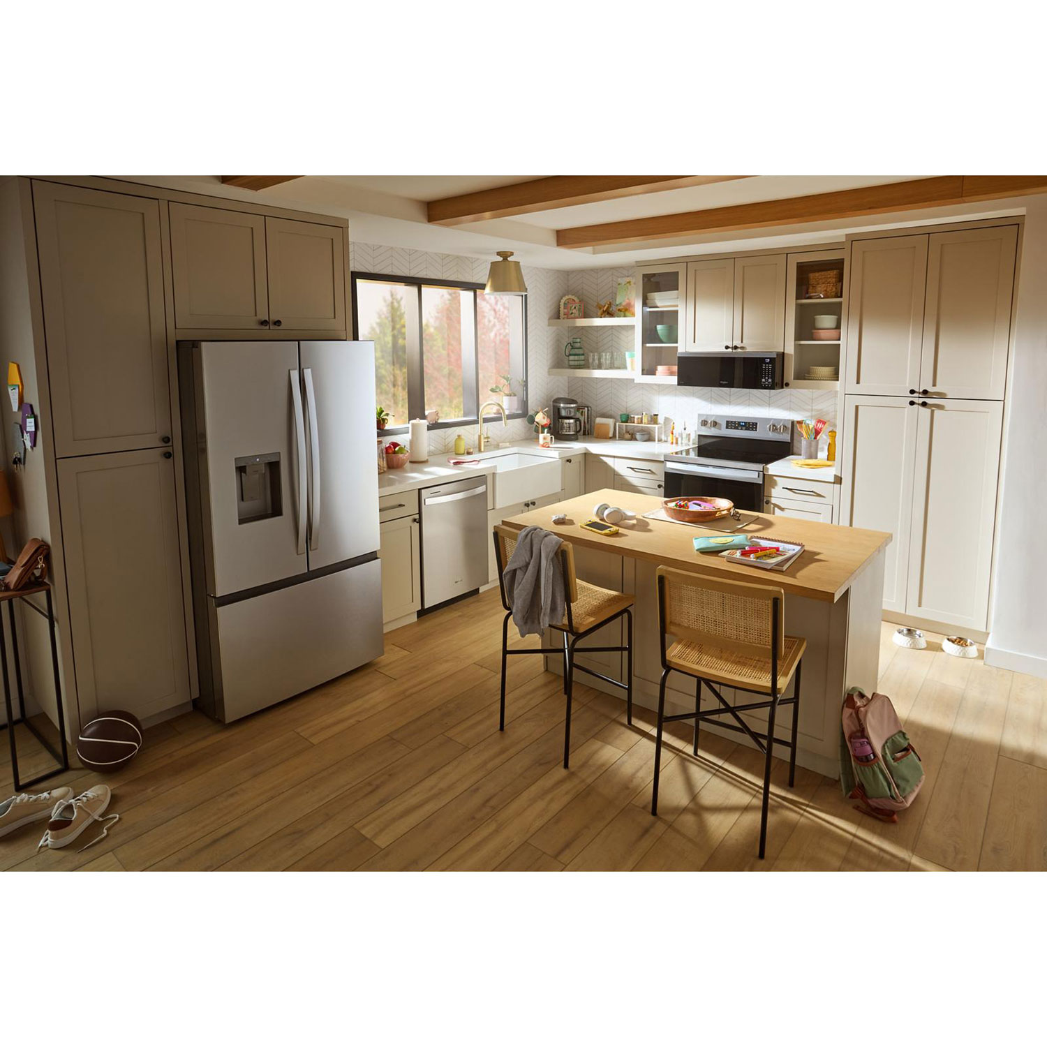 Whirlpool 36" 29.58 Cu. Ft. French Door Refrigerator with Water & Ice Dispenser - Stainless Steel