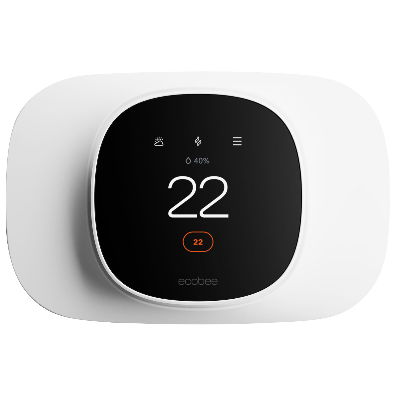 Plaque de finition pour thermostat intelligent Essential d'ecobee - Blanc