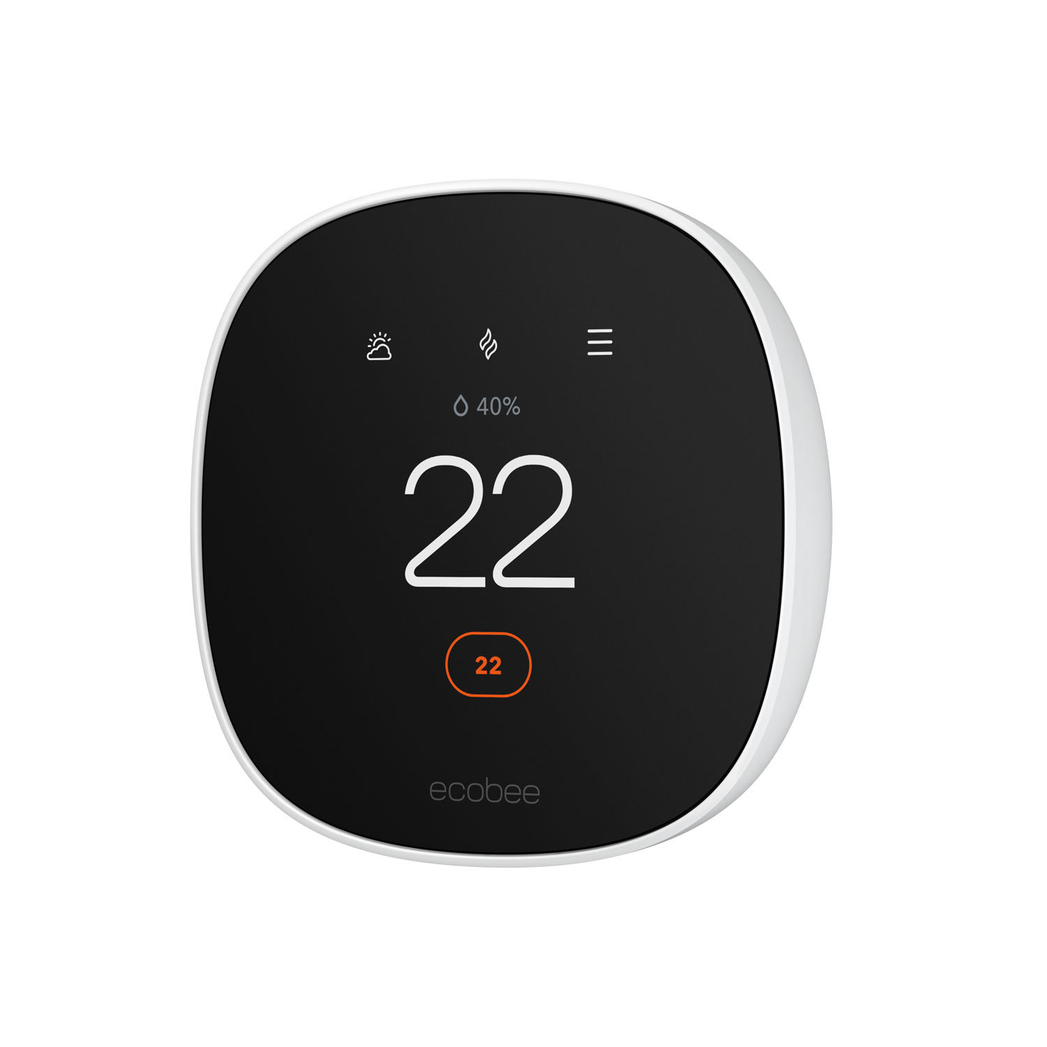 Thermostat intelligent Wi-Fi Essential d'ecobee - Blanc