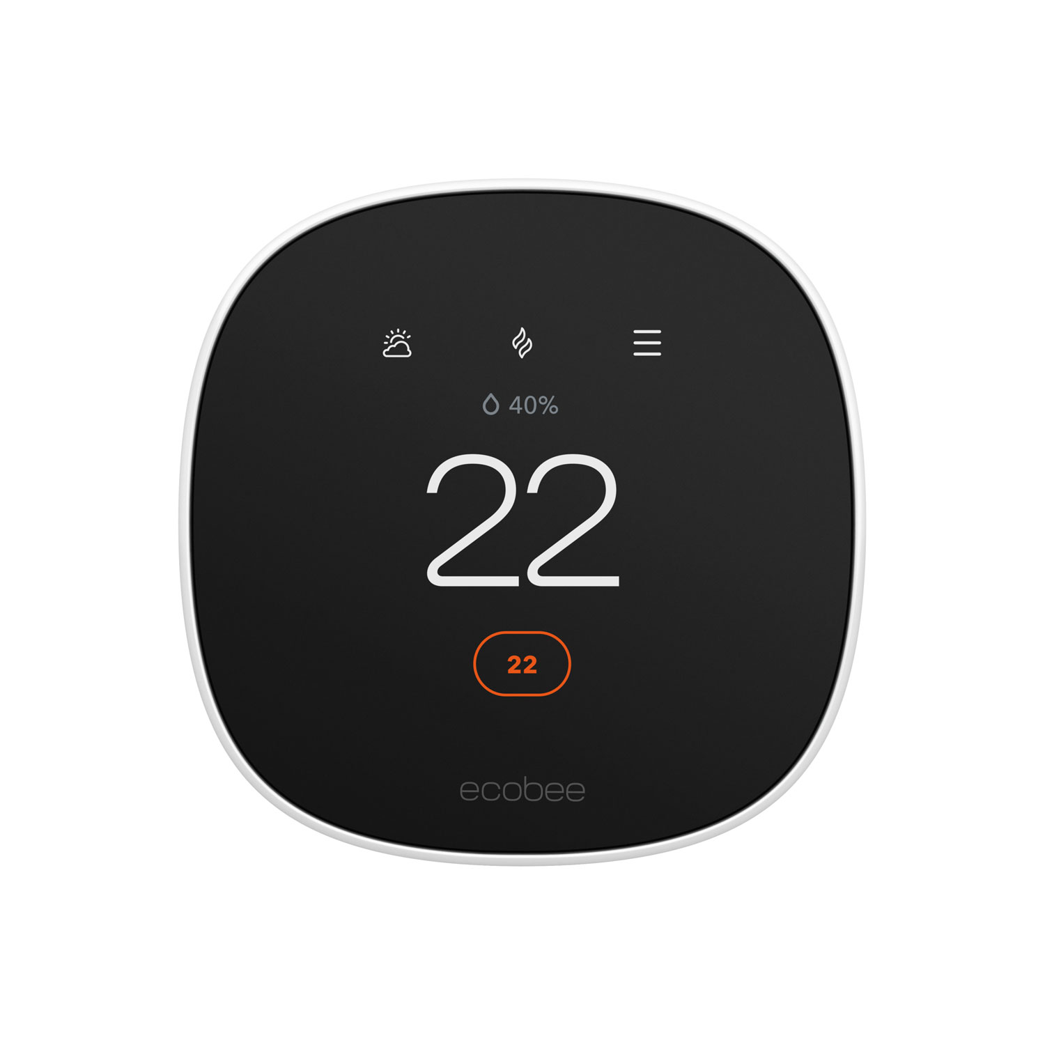 Thermostat intelligent Wi-Fi Essential d'ecobee - Blanc