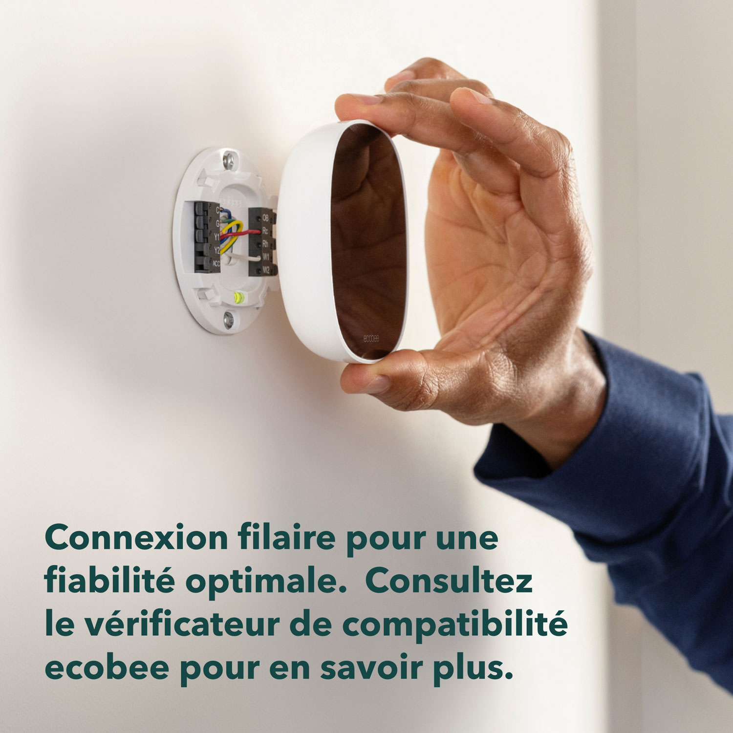 Thermostat intelligent Wi-Fi Essential d'ecobee - Blanc