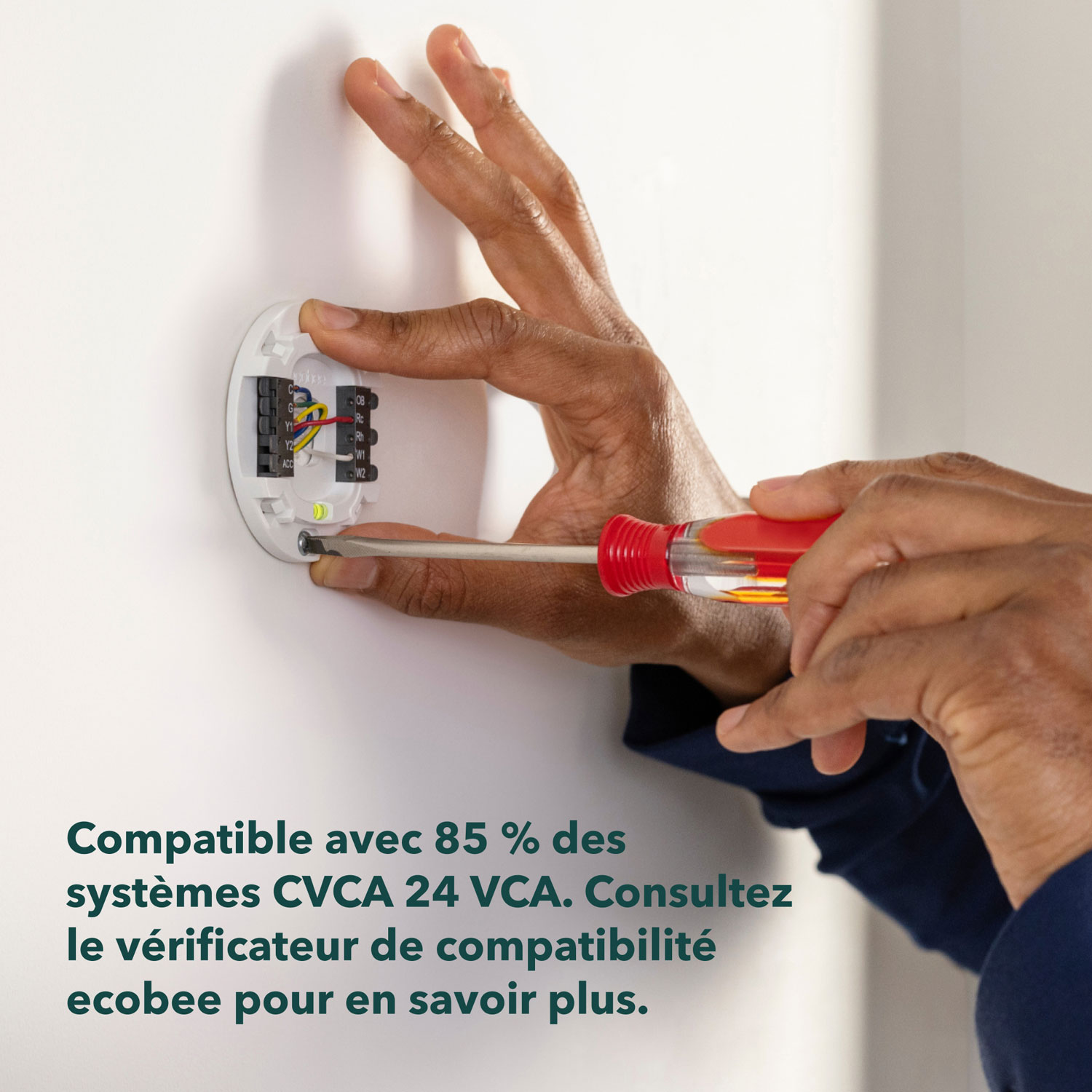 Thermostat intelligent Wi-Fi Essential d'ecobee - Blanc