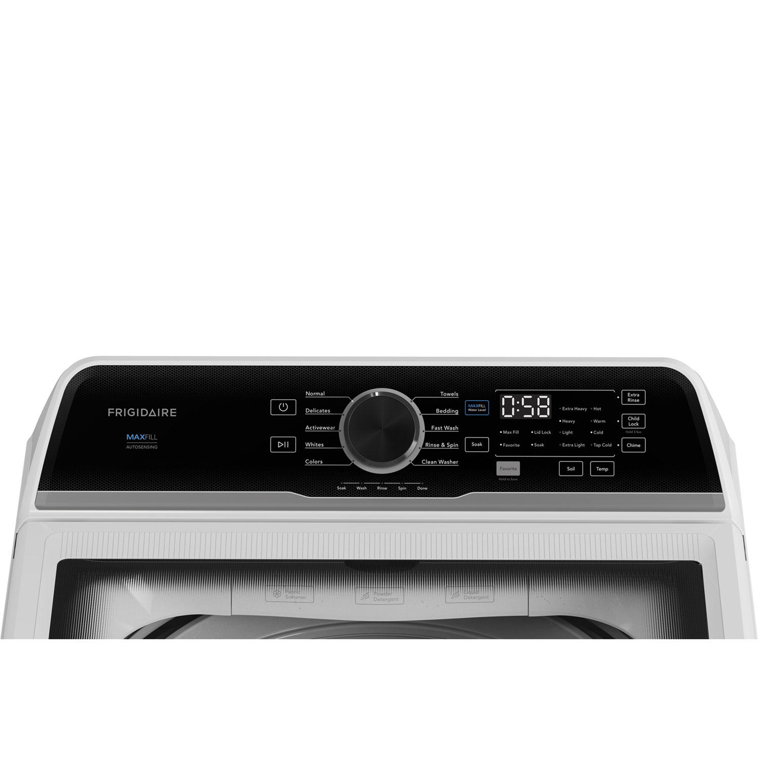 Laveuse à chargement par le haut haute efficacité de 5,1 pi³ de Frigidaire - Blanc