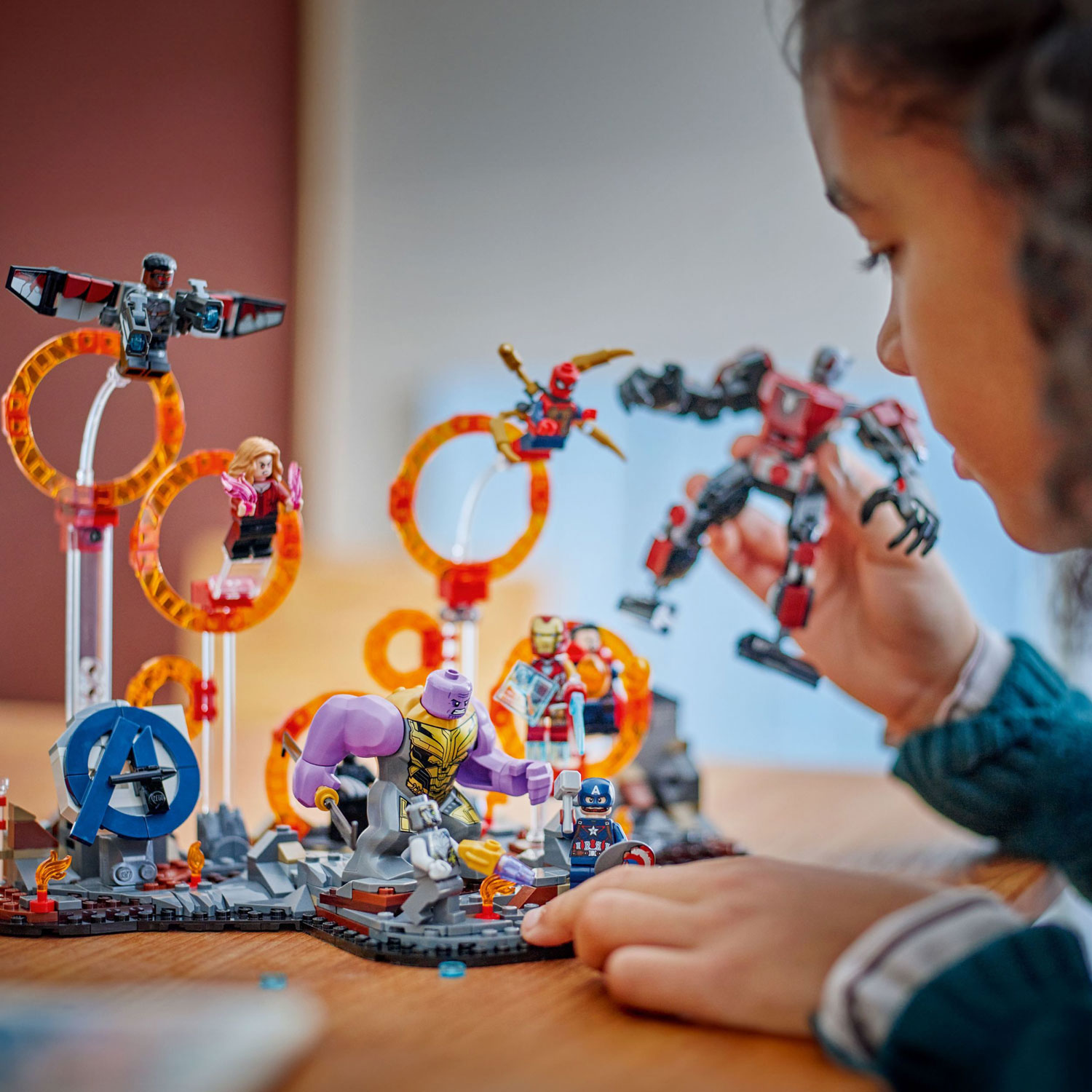 Ensemble de construction LEGO Super Hero : Avengers de Marvel : Phase finale - Le dernier combat - 621 pièces