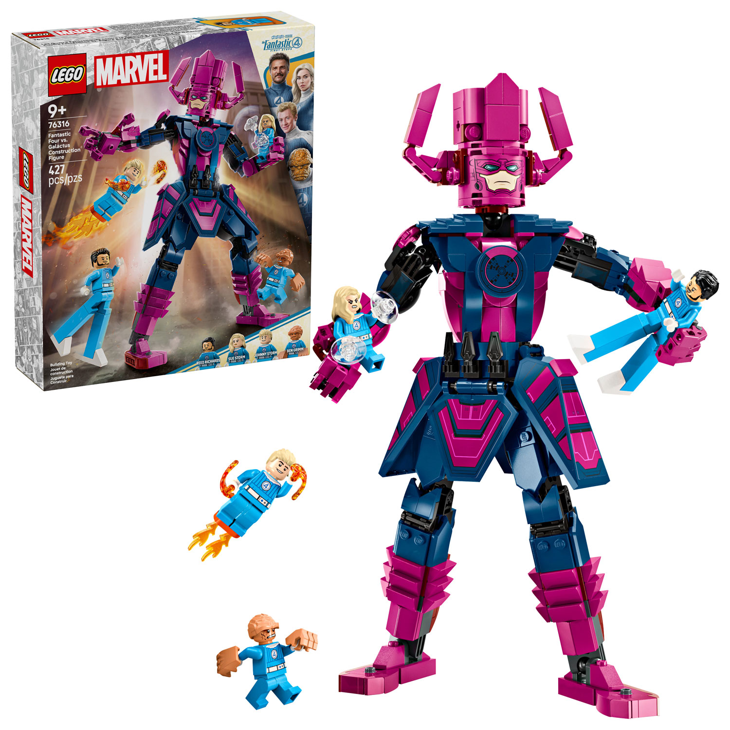 LEGO Marvel: Fantastic Four vs. Galactus Construction Figure - 427 Pieces