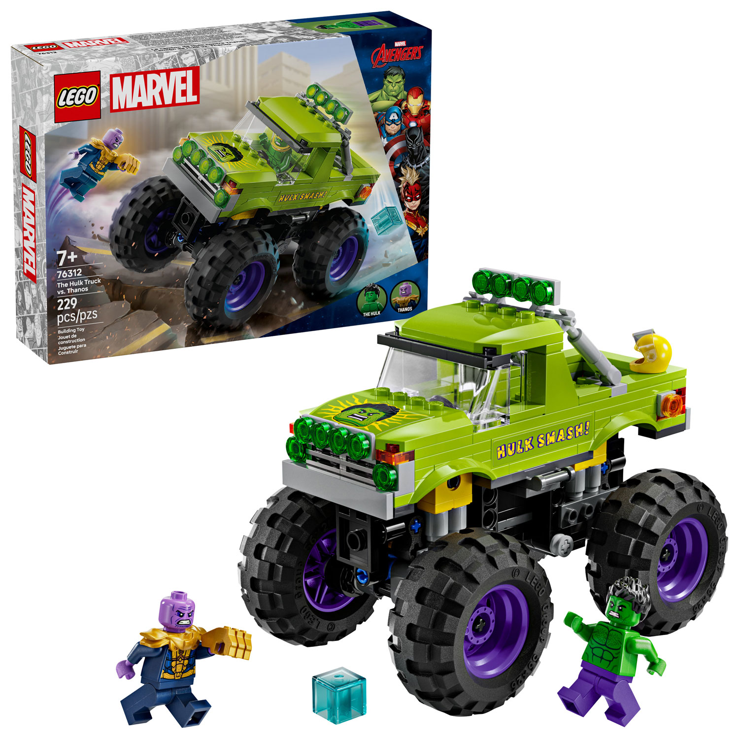 LEGO Marvel : Le camion de Hulk contre Thanos - 229 pièces