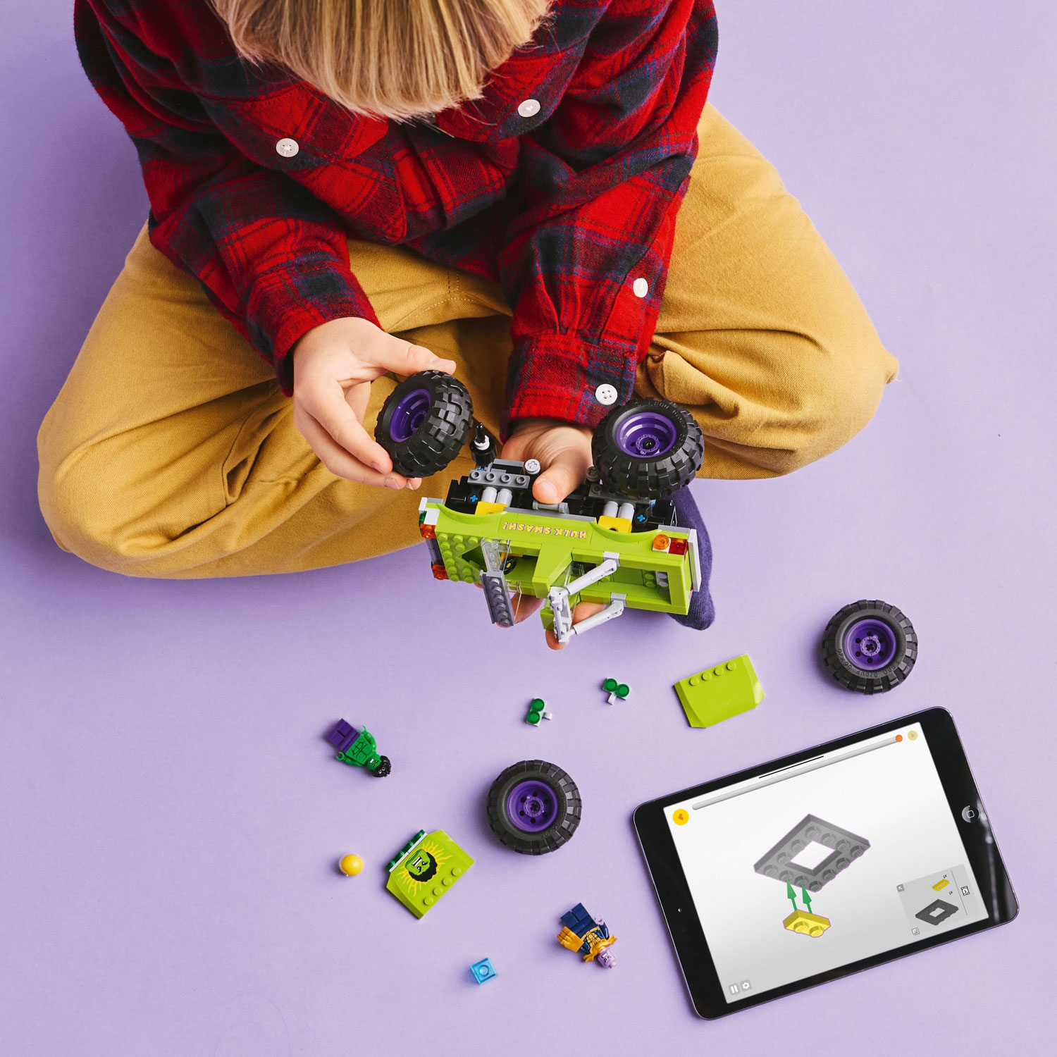 LEGO Marvel : Le camion de Hulk contre Thanos - 229 pièces