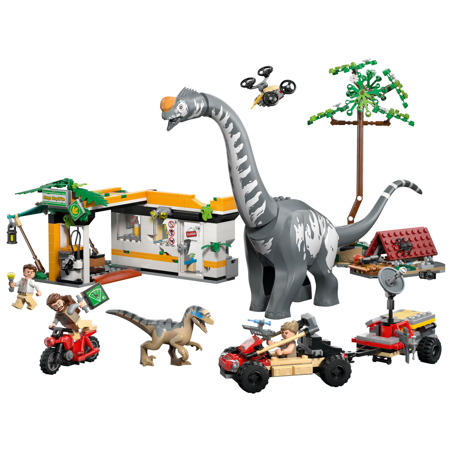 LEGO Jurassic World : Mission de suivi du Raptor et du Titanosaure - 582 pièces