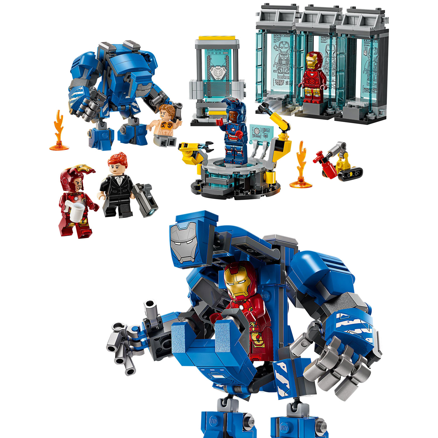 LEGO Marvel: Iron Man's Laboratory - Hall Of Armor - 384 Pieces