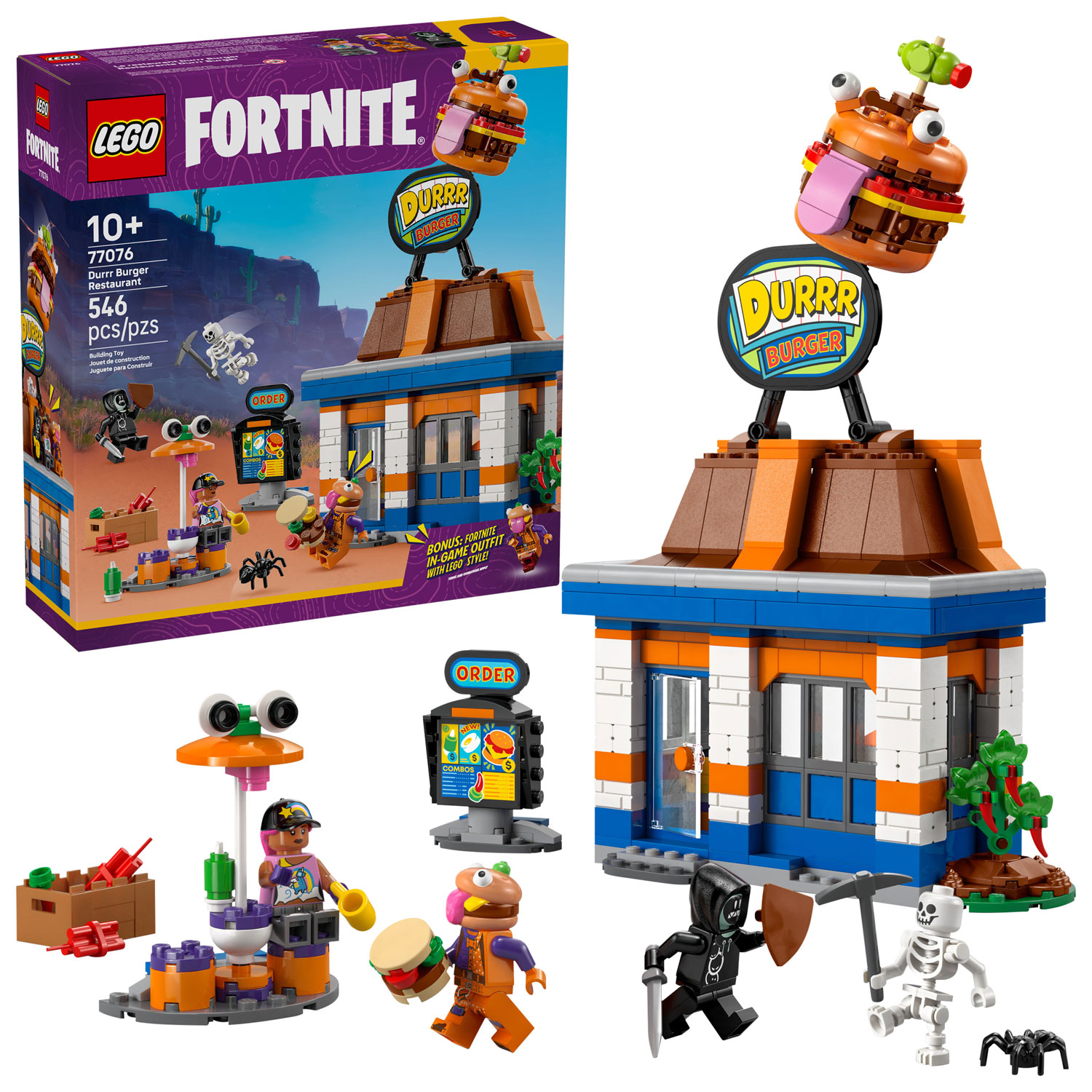 LEGO Fortnite: Durrr Burger Restaurant - 546 Pieces