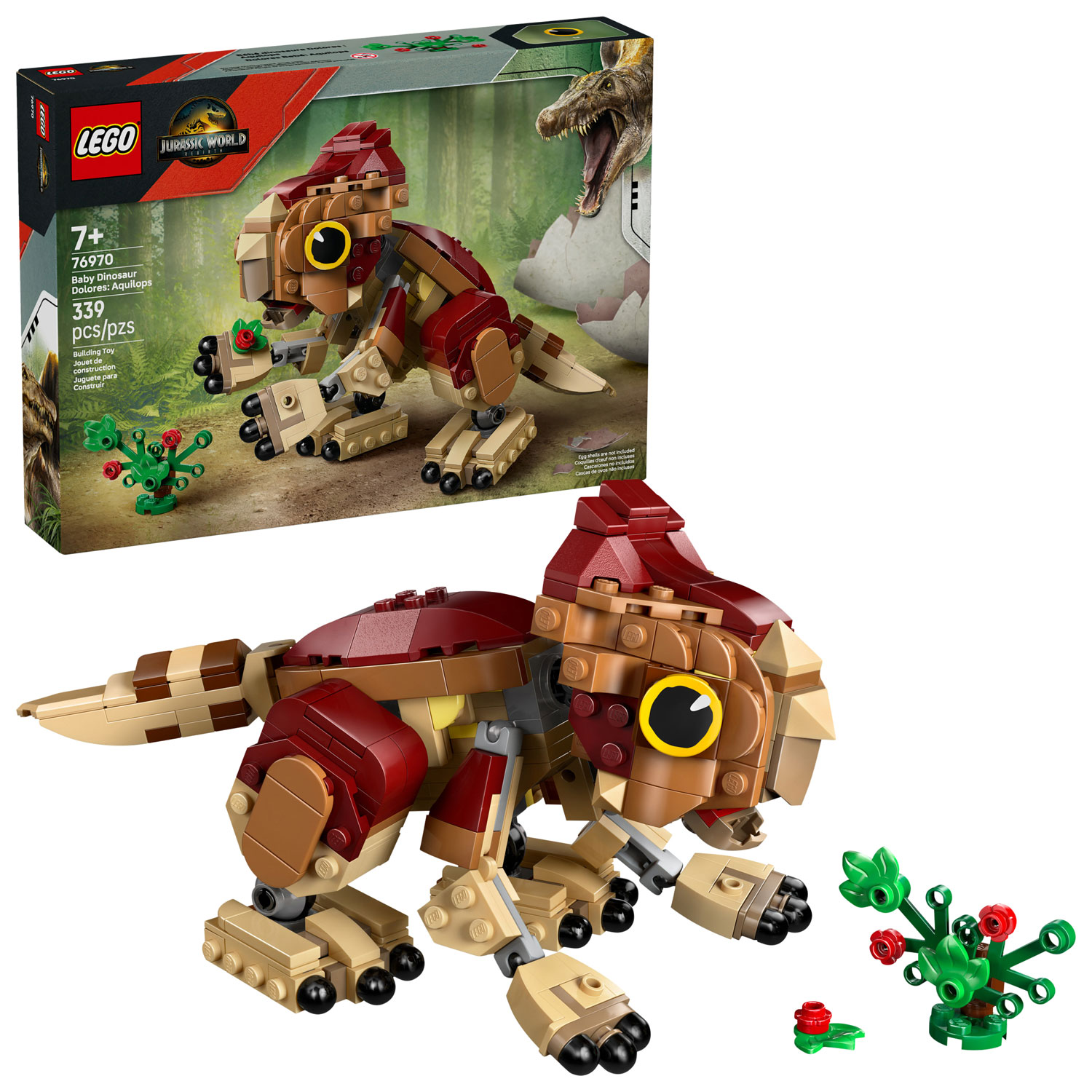 LEGO Jurassic World : Bébé dinosaure Dolores : Aquilops - 339 pièces