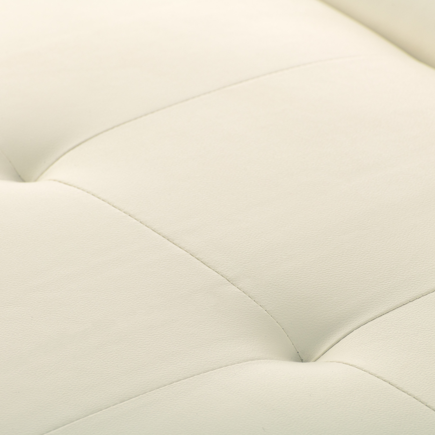 CorLiving – Très grand pouf de rangement en polyuréthane de 47&nbsp;po, pouf de rangement à 2 portes, coffre de rangement, pour salon, chambre à