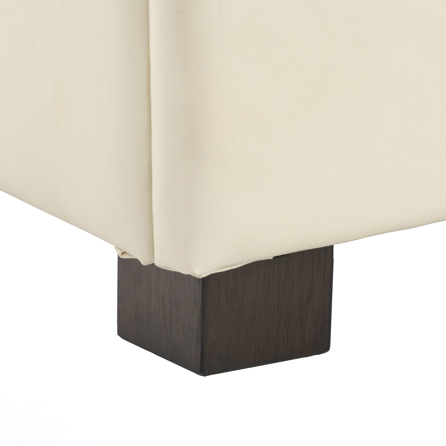 CorLiving – Très grand pouf de rangement en polyuréthane de 47&nbsp;po, pouf de rangement à 2 portes, coffre de rangement, pour salon, chambre à