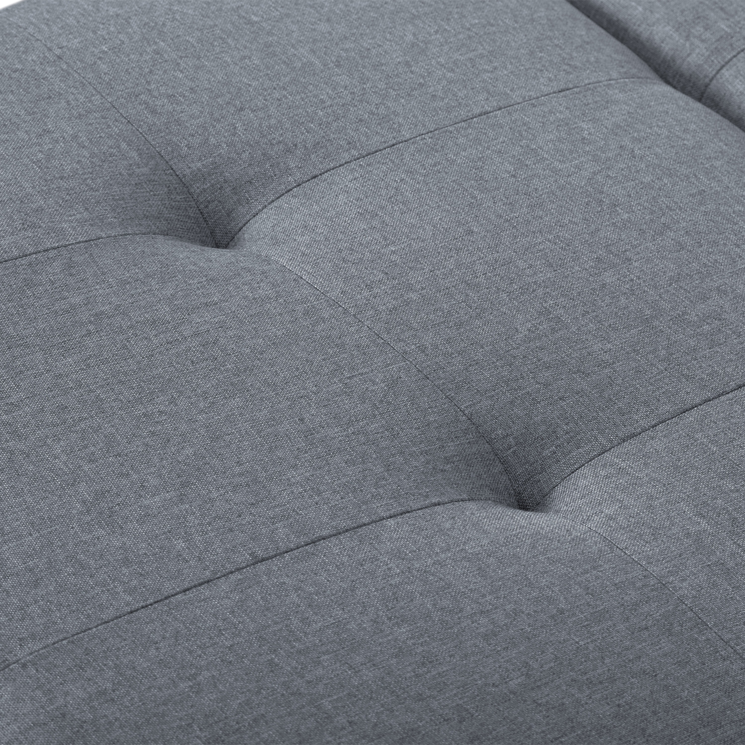 CorLiving Storage Ottoman, Extra Large Two Compartment Storage Tufted Ottoman Bench for Living Room, Bedroom, Storage