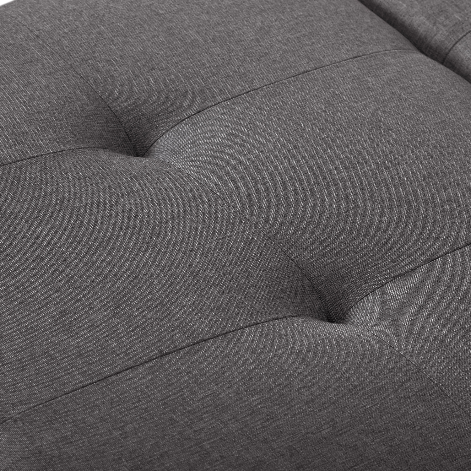 CorLiving Storage Ottoman, Extra Large Two Compartment Storage Tufted Ottoman Bench for Living Room, Bedroom, Storage